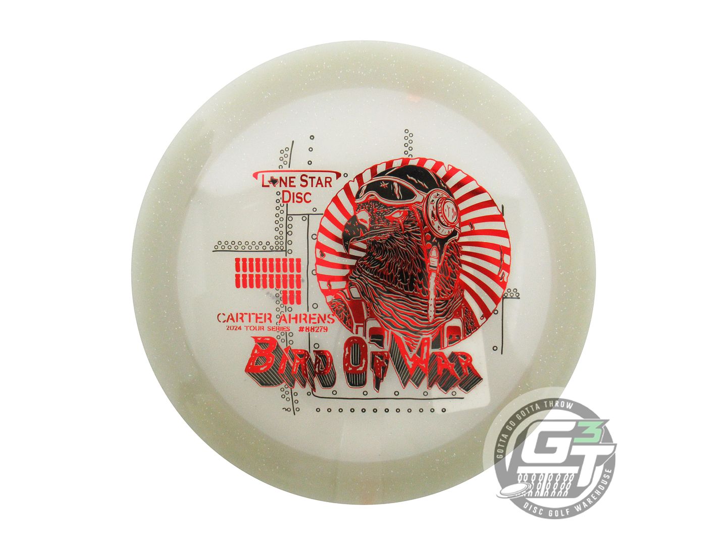 Lone Star Limited Edition 2024 Tour Series Carter Ahrens Glow Founder's Warbird Distance Driver Golf Disc (Individually Listed)