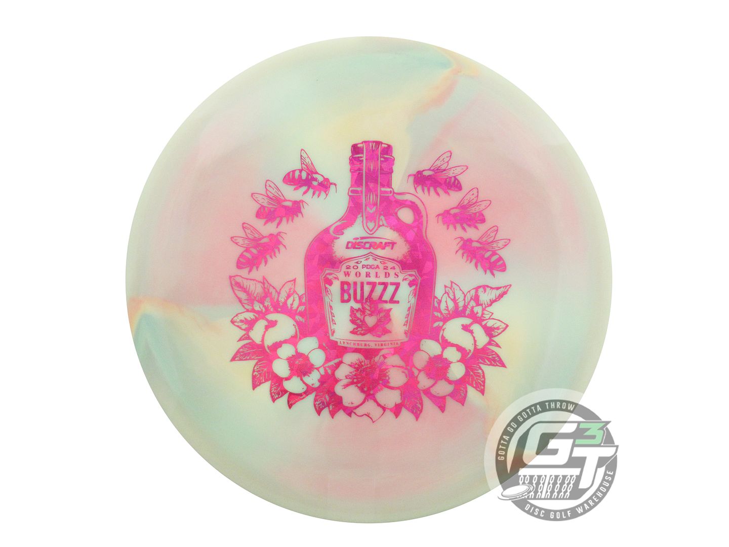 Discraft Limited Edition 2024 PDGA World Championships Swirl ESP Buzzz Midrange Golf Disc (Individually Listed)