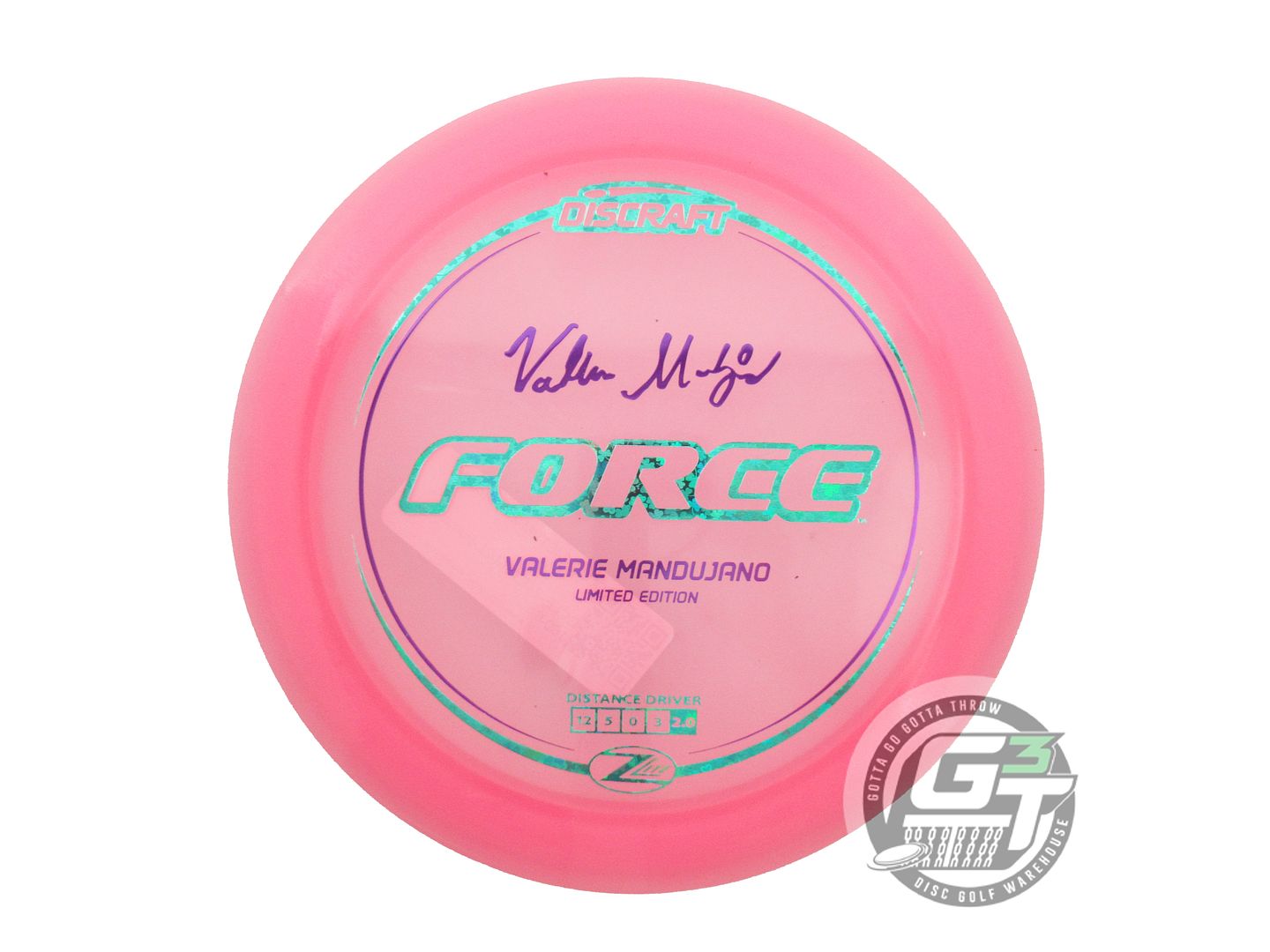 Discraft Limited Edition 2024 Elite Team Valerie Mandujano Z Lite Force Distance Driver Golf Disc (Individually Listed)