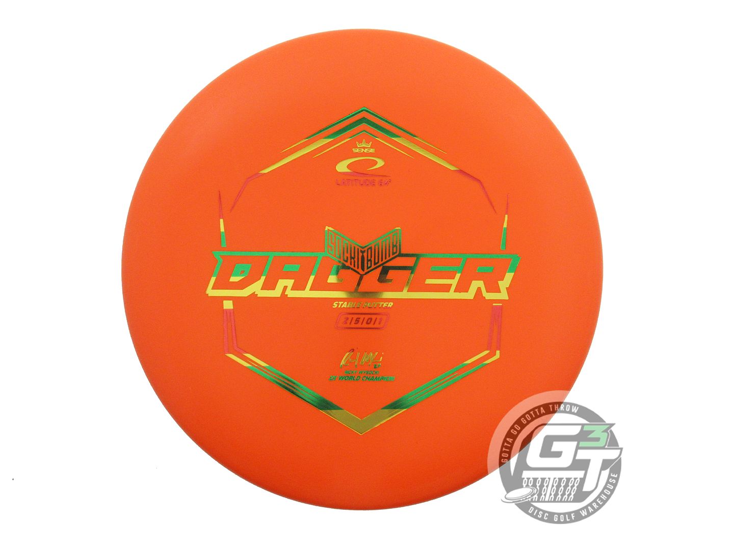 Latitude 64 Limited Edition Ricky Wysocki Sockibomb Royal Sense Dagger Putter Golf Disc (Individually Listed)