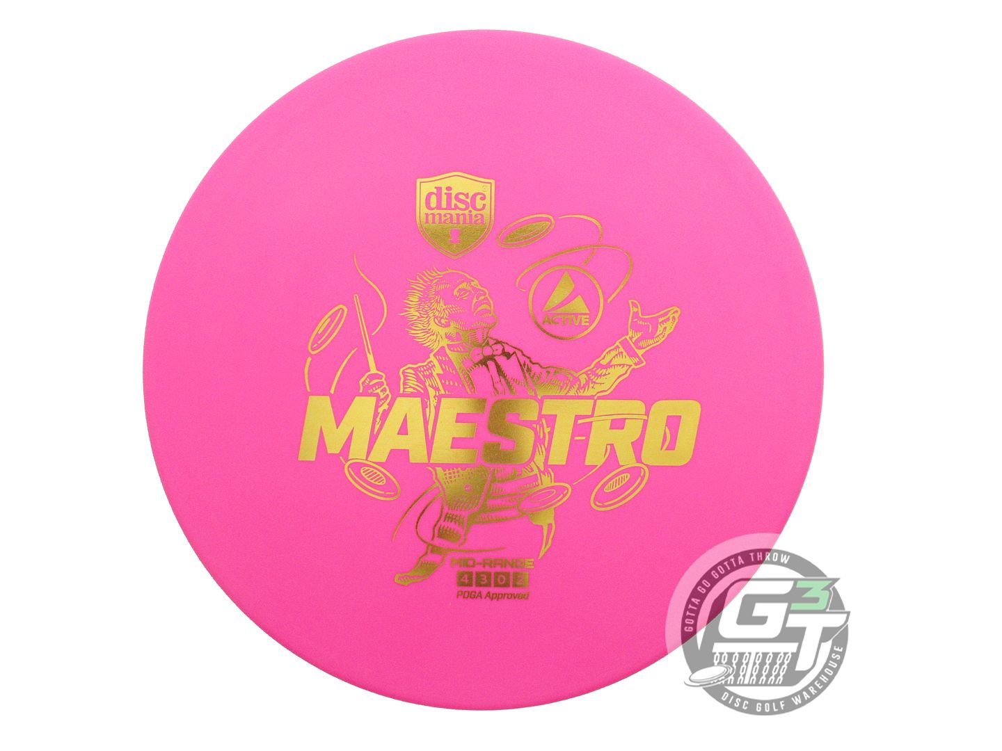 Discmania Active Base Maestro Midrange Golf Disc (Individually Listed)