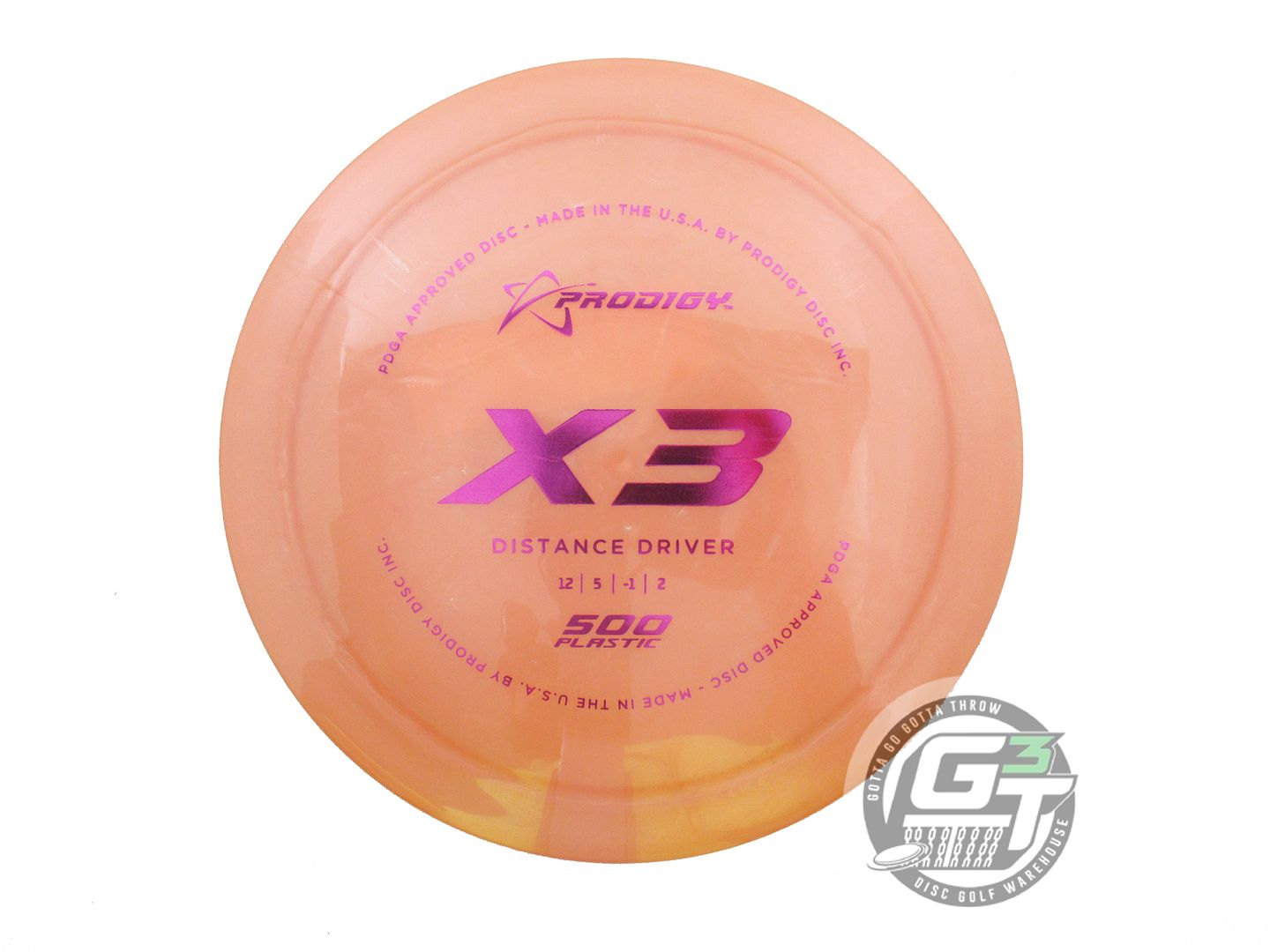 Prodigy 500 Series X3 Distance Driver Golf Disc (Individually Listed)