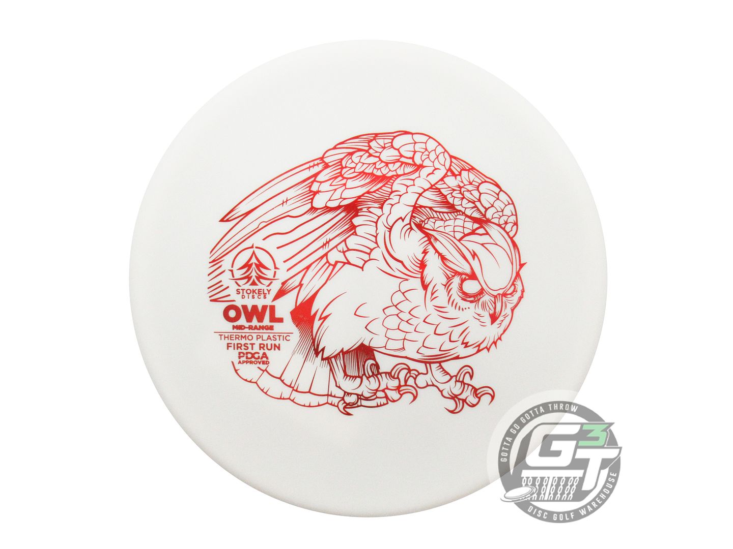 Stokely First Run Thermo Owl Midrange Golf Disc (Individually Listed)