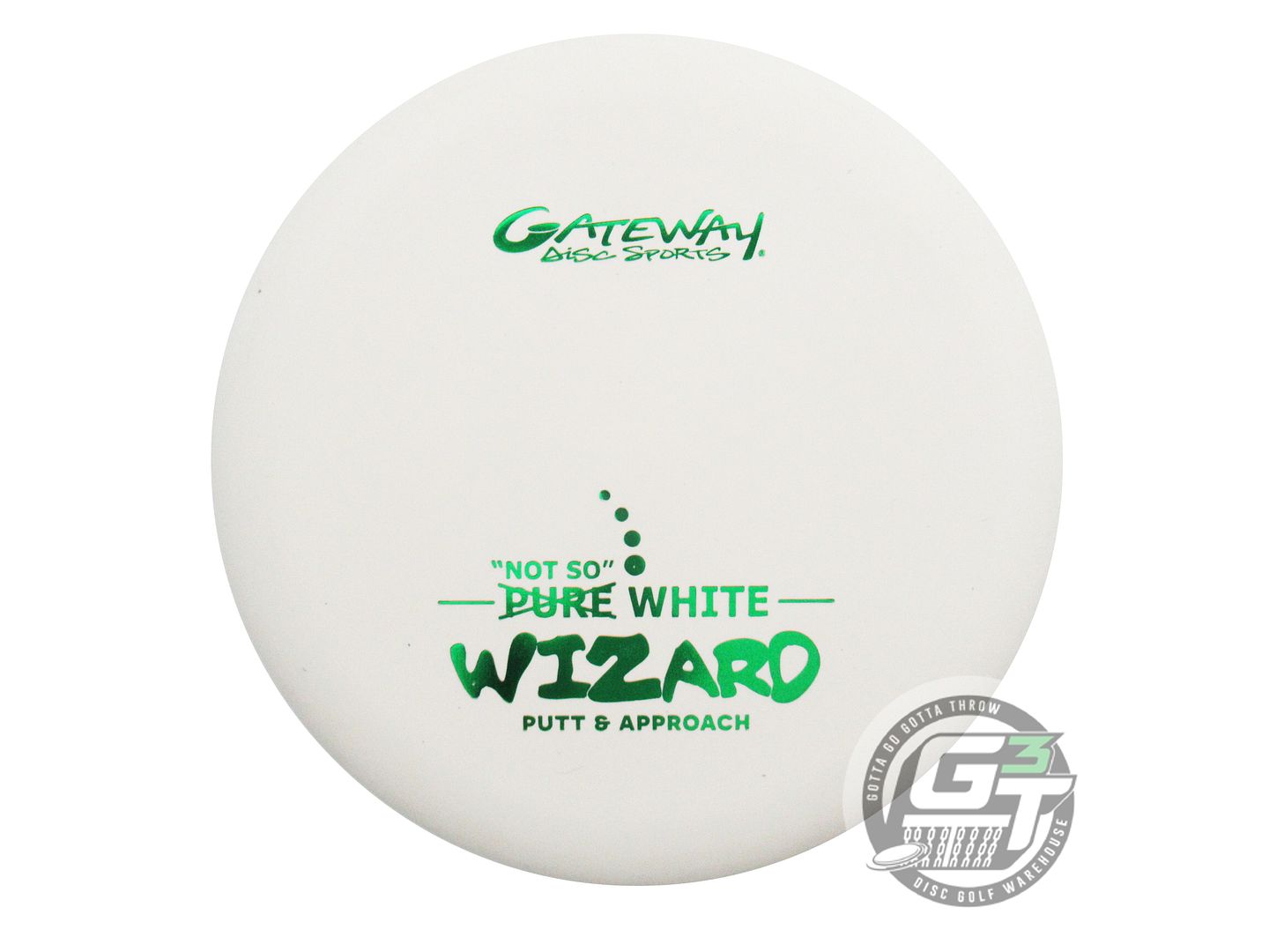 Gateway "Not So" Pure White Wizard Putter Golf Disc (Individually Listed)