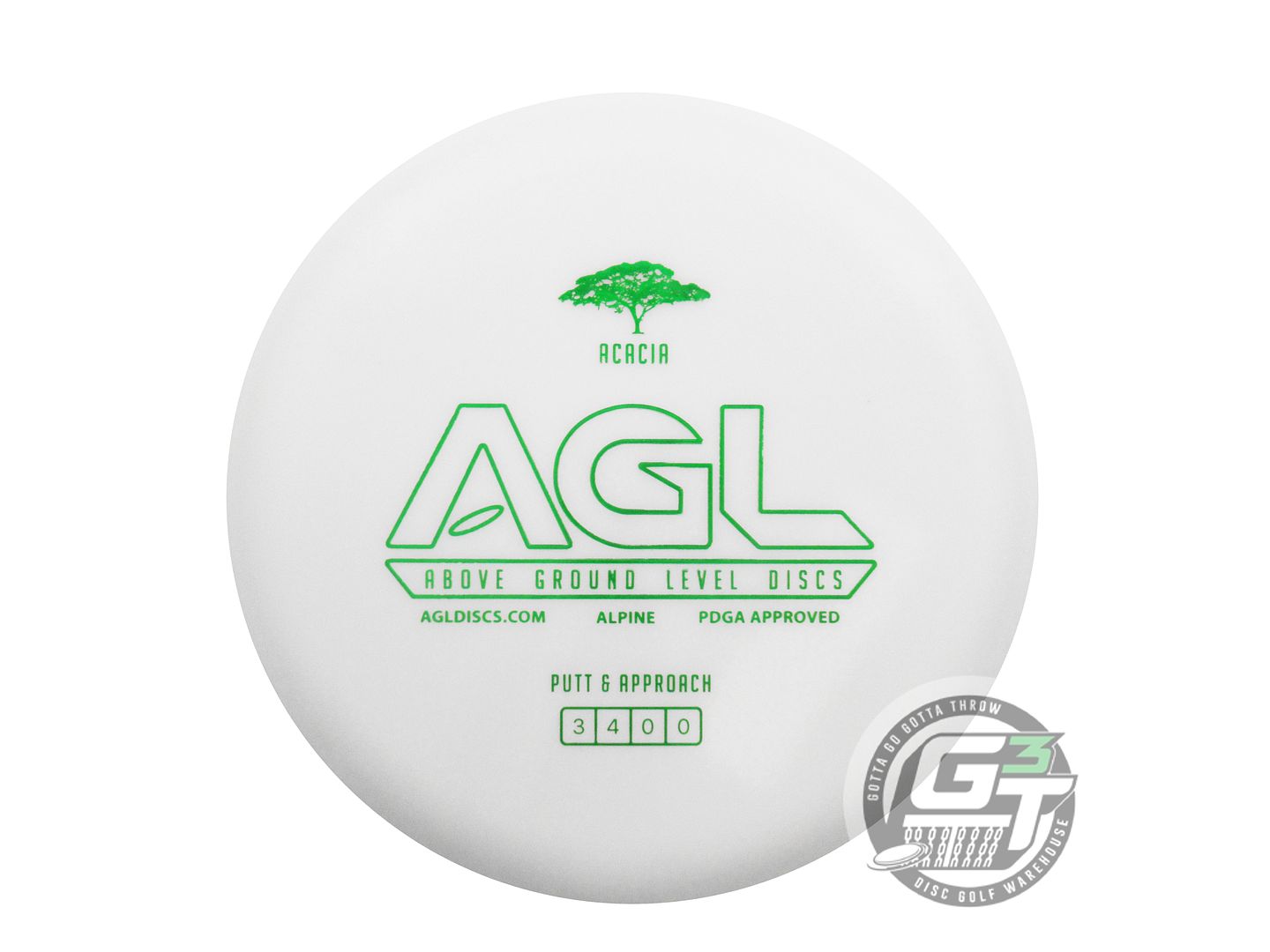 Above Ground Level Glow Alpine Acacia Putter Golf Disc (Individually Listed)