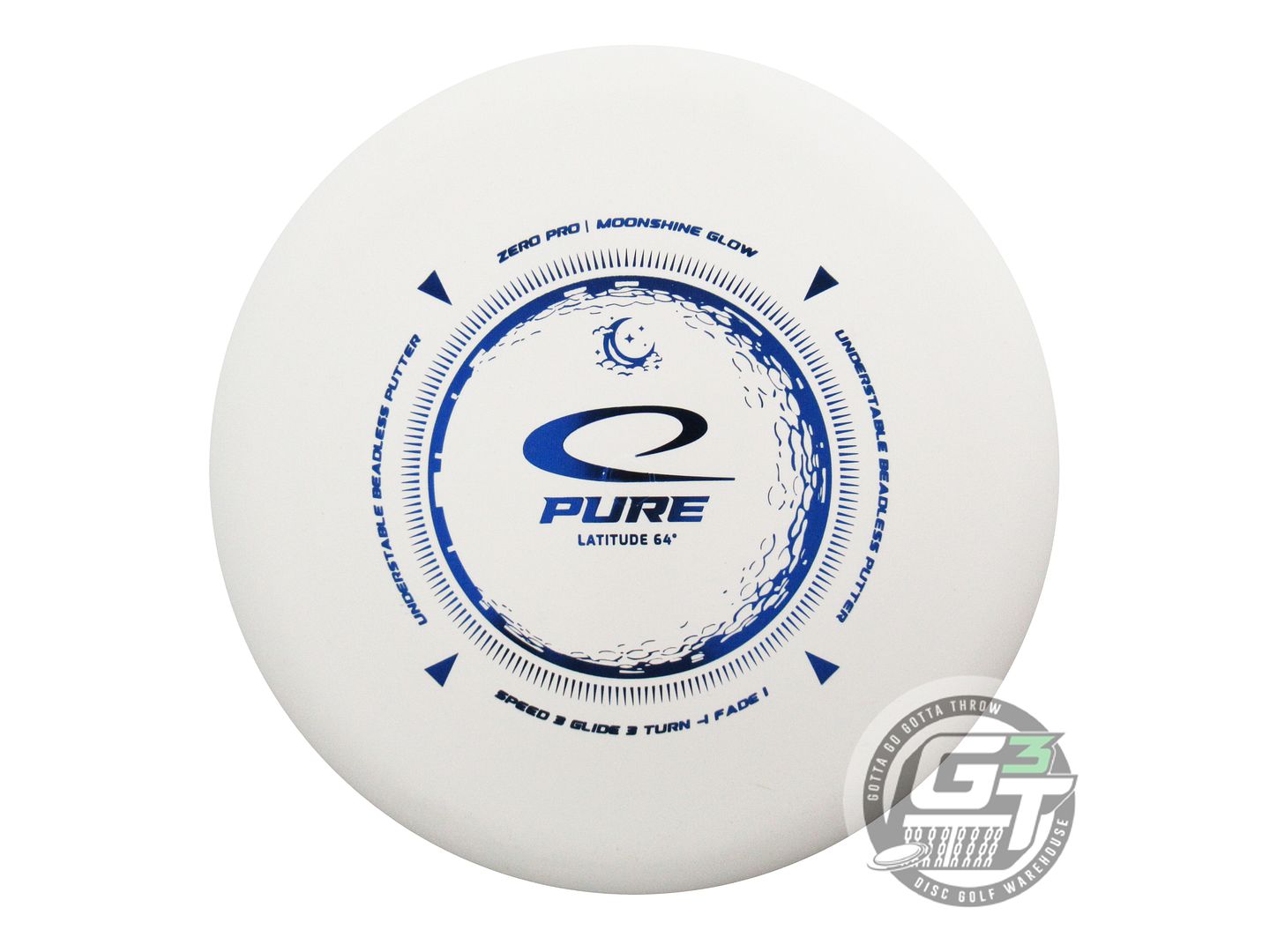 Latitude 64 Moonshine Glow Zero Pro Pure Putter Golf Disc (Individually Listed)