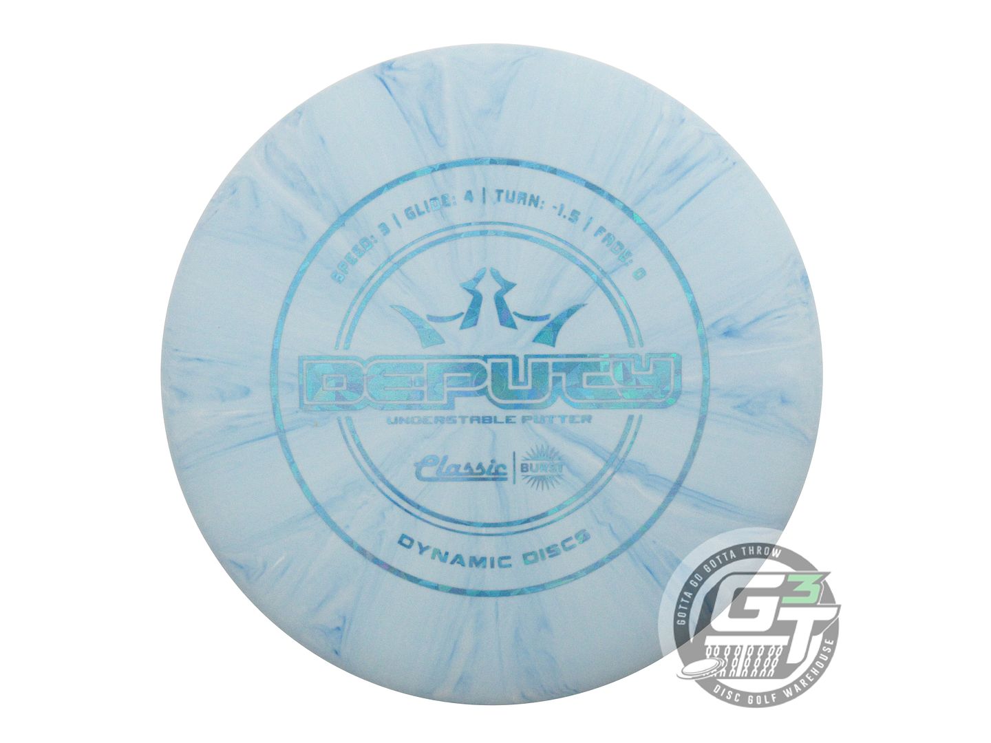Dynamic Discs Classic Line Burst Deputy Putter Golf Disc (Individually Listed)