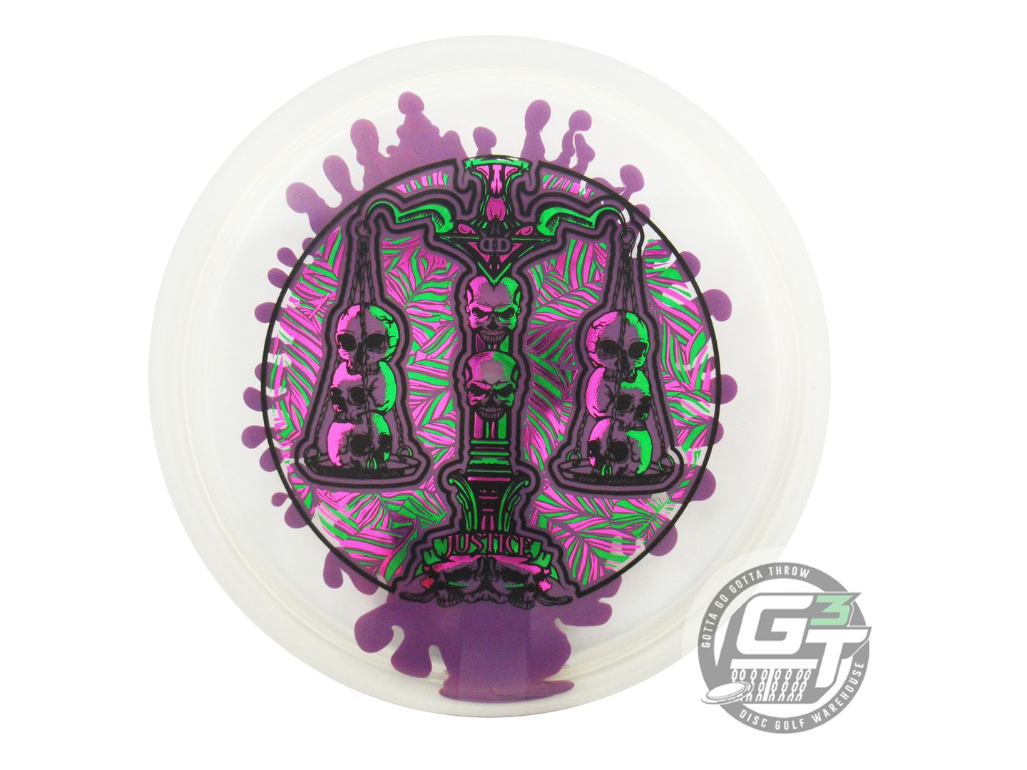 Dynamic Discs Limited Edition 10-Year Anniversary Lucid Ice SplaDDer Justice Midrange Golf Disc (Individually Listed)
