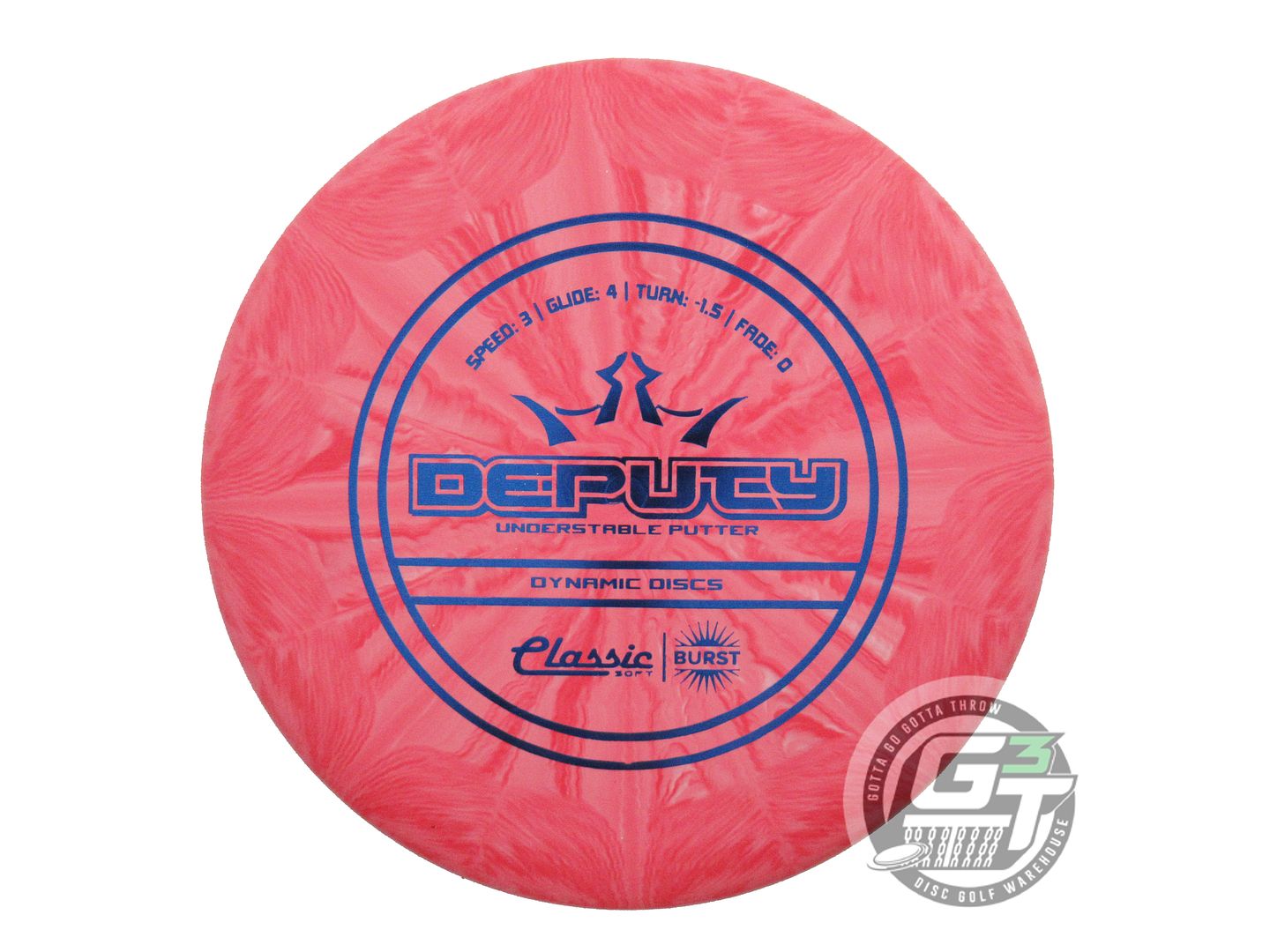 Dynamic Discs Classic Soft Burst Deputy Putter Golf Disc (Individually Listed)