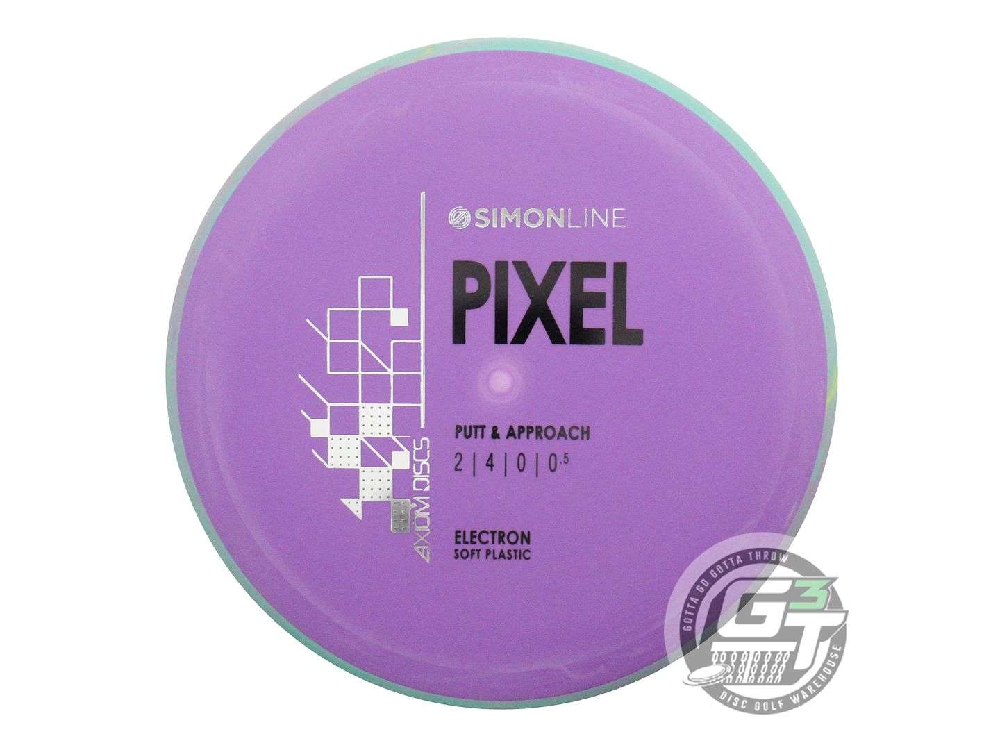 Axiom Simon Line Electron Soft Pixel [Simon Lizotte] Putter Golf Disc (Individually Listed)