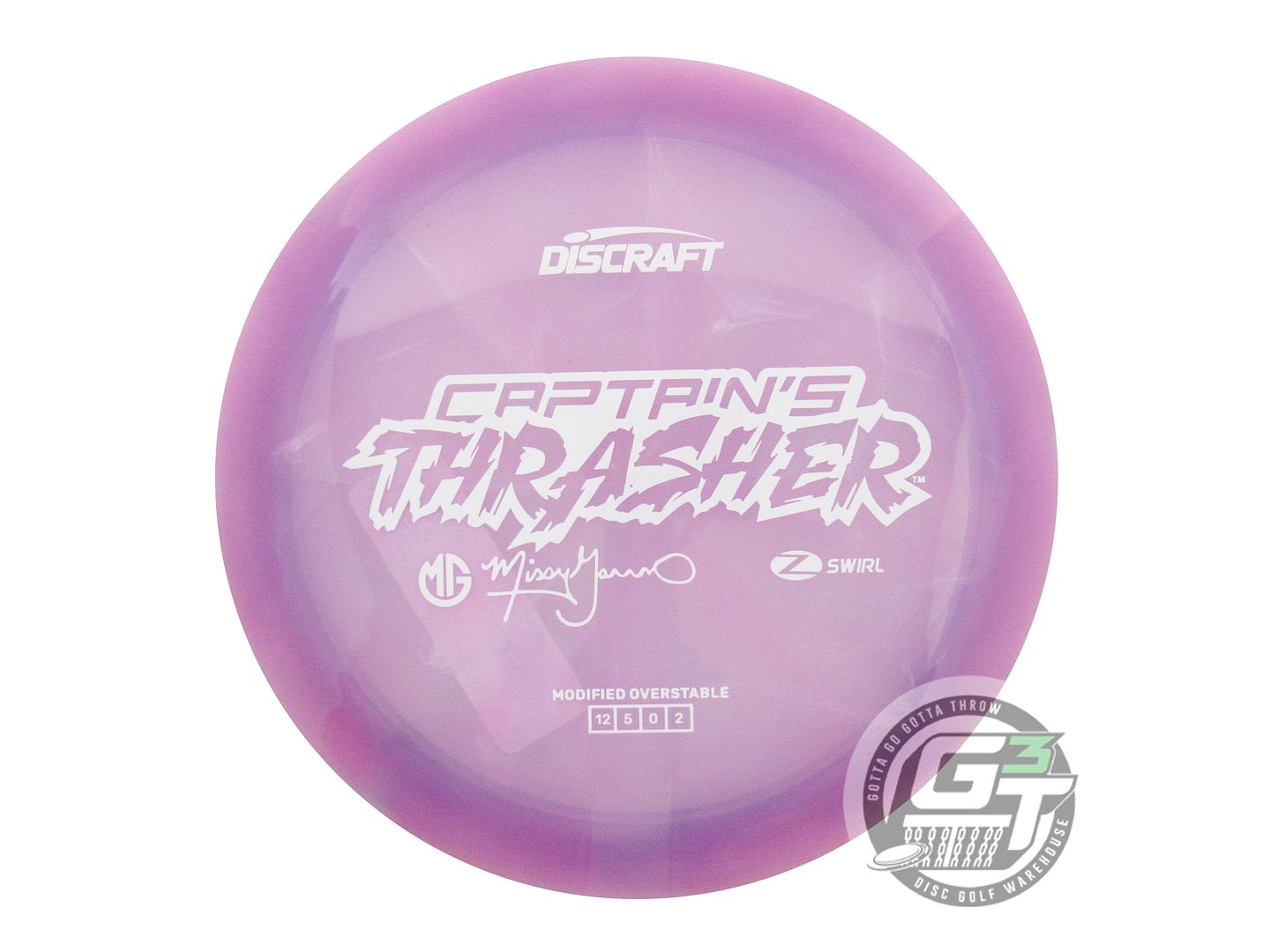 Discraft Limited Edition 2026 Missy Gannon Swirl Elite Z Captain's Thrasher Distance Driver Golf Disc (Individually Listed)