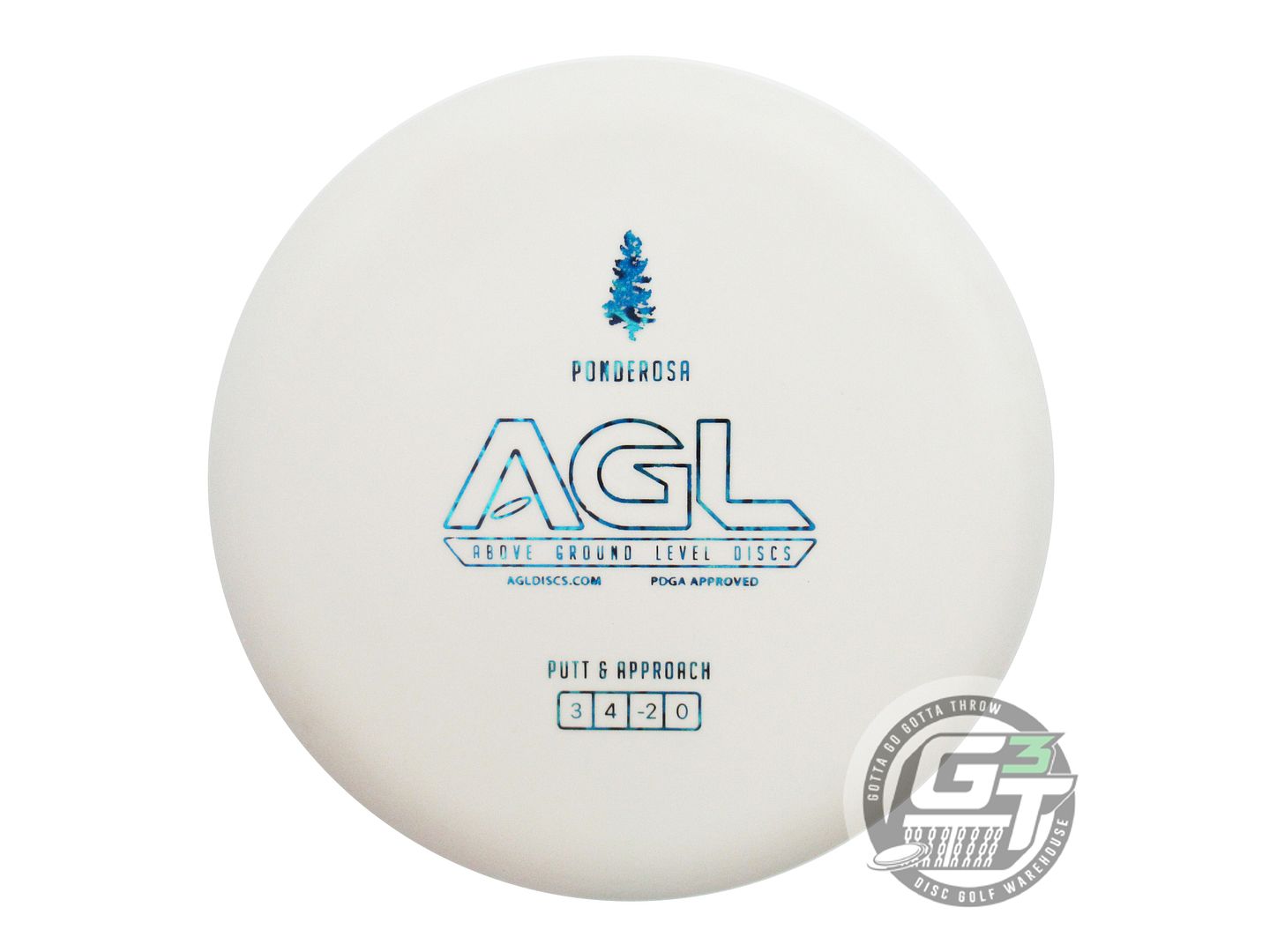 Above Ground Level Glow Woodland Ponderosa Putter Golf Disc (Individually Listed)