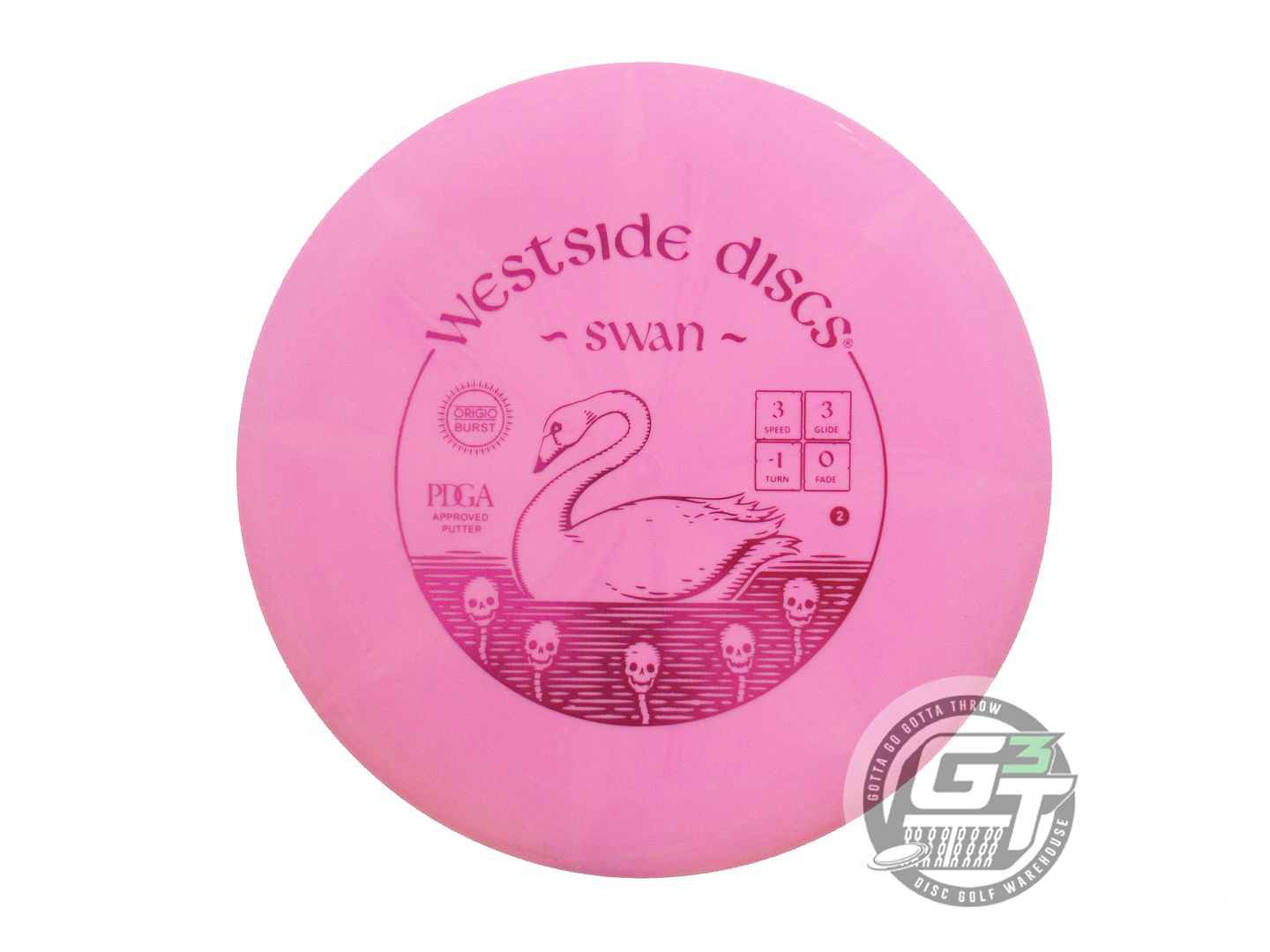 Westside Origio Burst Swan 2 Putter Golf Disc (Individually Listed)