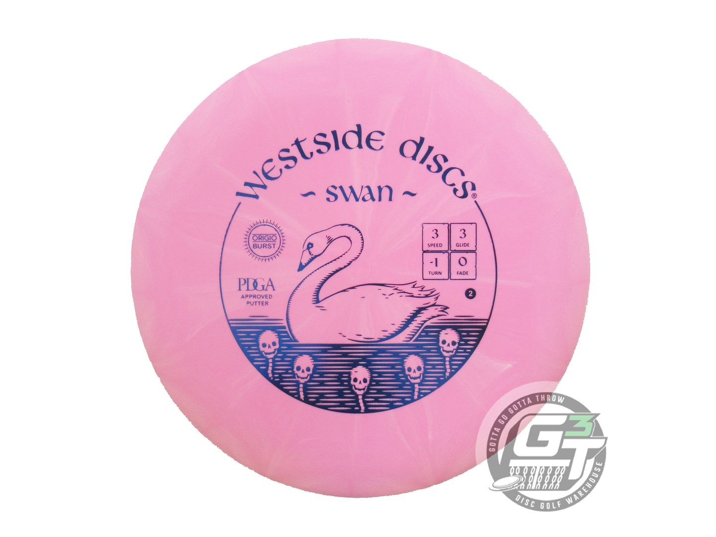 Westside Origio Burst Swan 2 Putter Golf Disc (Individually Listed)