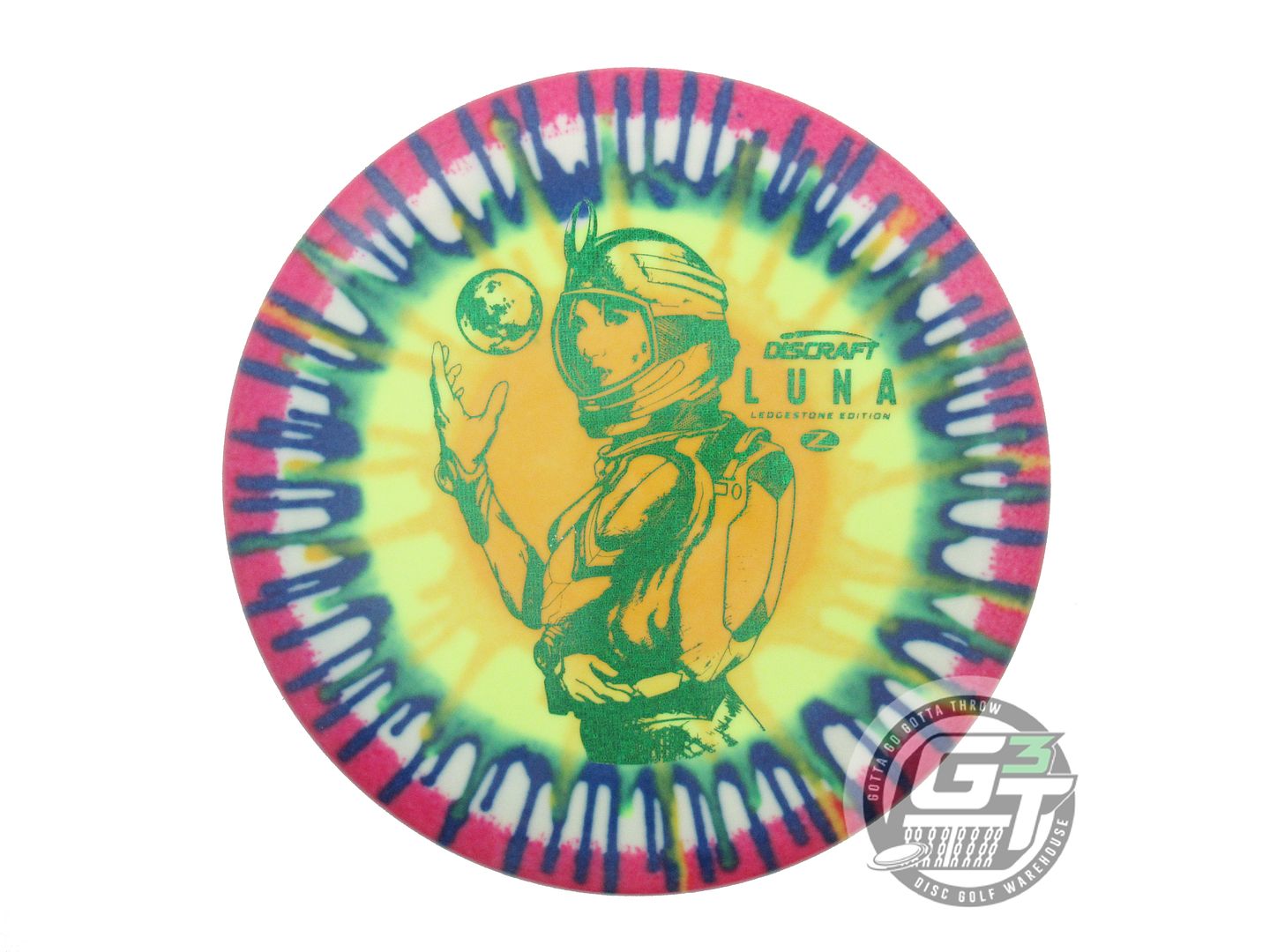 Discraft Limited Edition 2024 Ledgestone Open Fly Dye Glo Elite Z Luna Putter Golf Disc (Individually Listed)