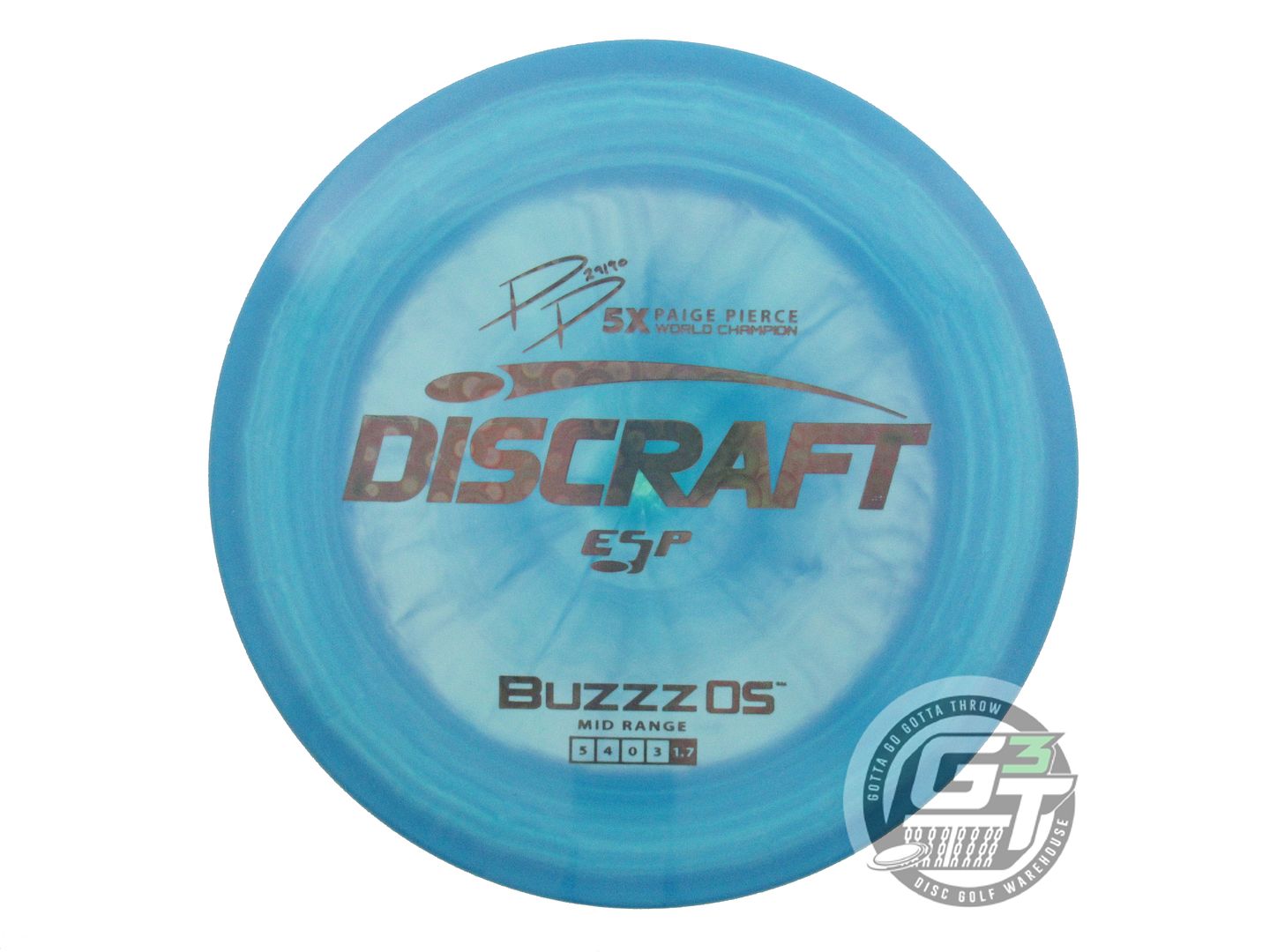 Discraft ESP Buzzz OS [Paige Pierce 5X] Midrange Golf Disc (Individually Listed)