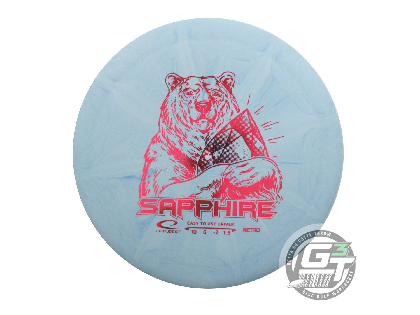 Latitude 64 Retro Burst Sapphire Distance Driver Golf Disc (Individually Listed)