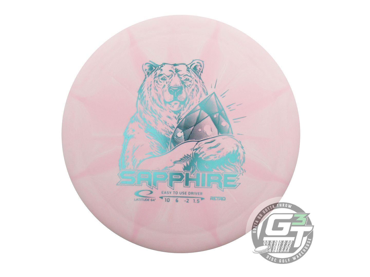 Latitude 64 Retro Burst Sapphire Distance Driver Golf Disc (Individually Listed)