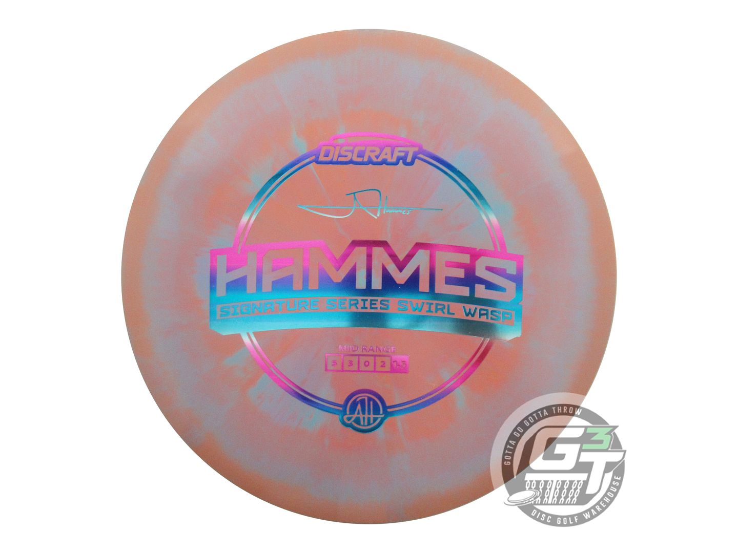 Discraft Limited Edition 2023 Signature Series Adam Hammes Swirl ESP Wasp Midrange Golf Disc (Individually Listed)