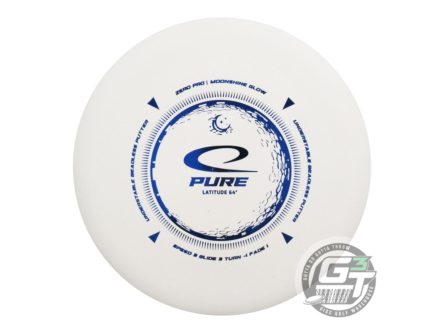 Latitude 64 Moonshine Glow Zero Pro Pure Putter Golf Disc (Individually Listed)