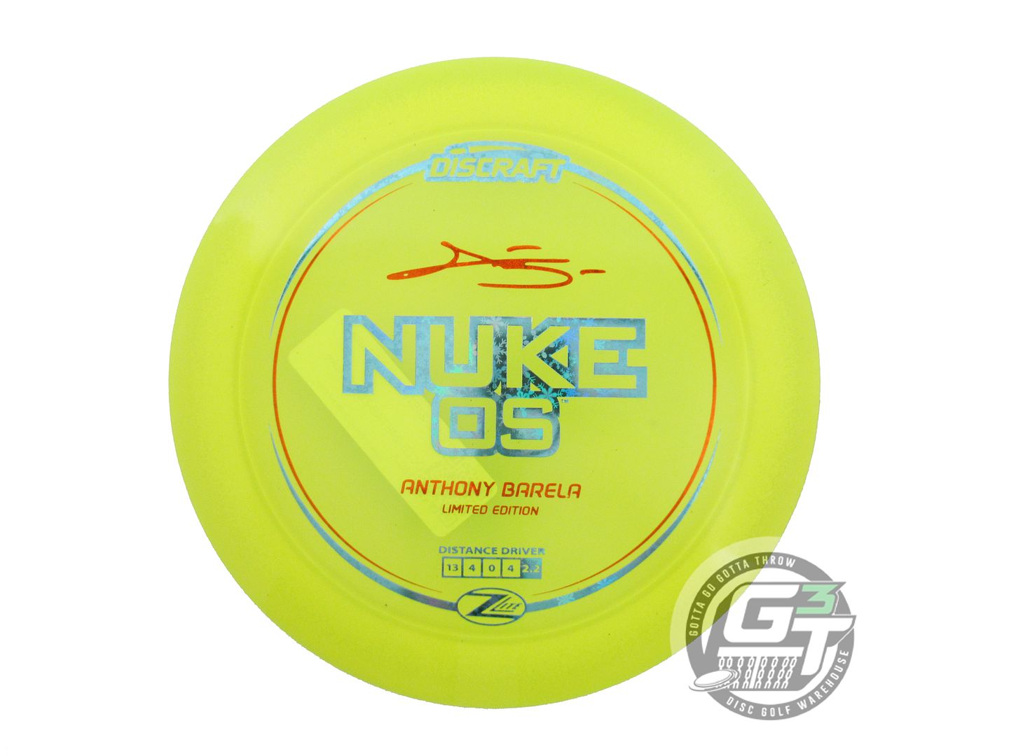 Discraft Limited Edition 2024 Elite Team Anthony Barela Z Lite Nuke OS Distance Driver Golf Disc (Individually Listed)