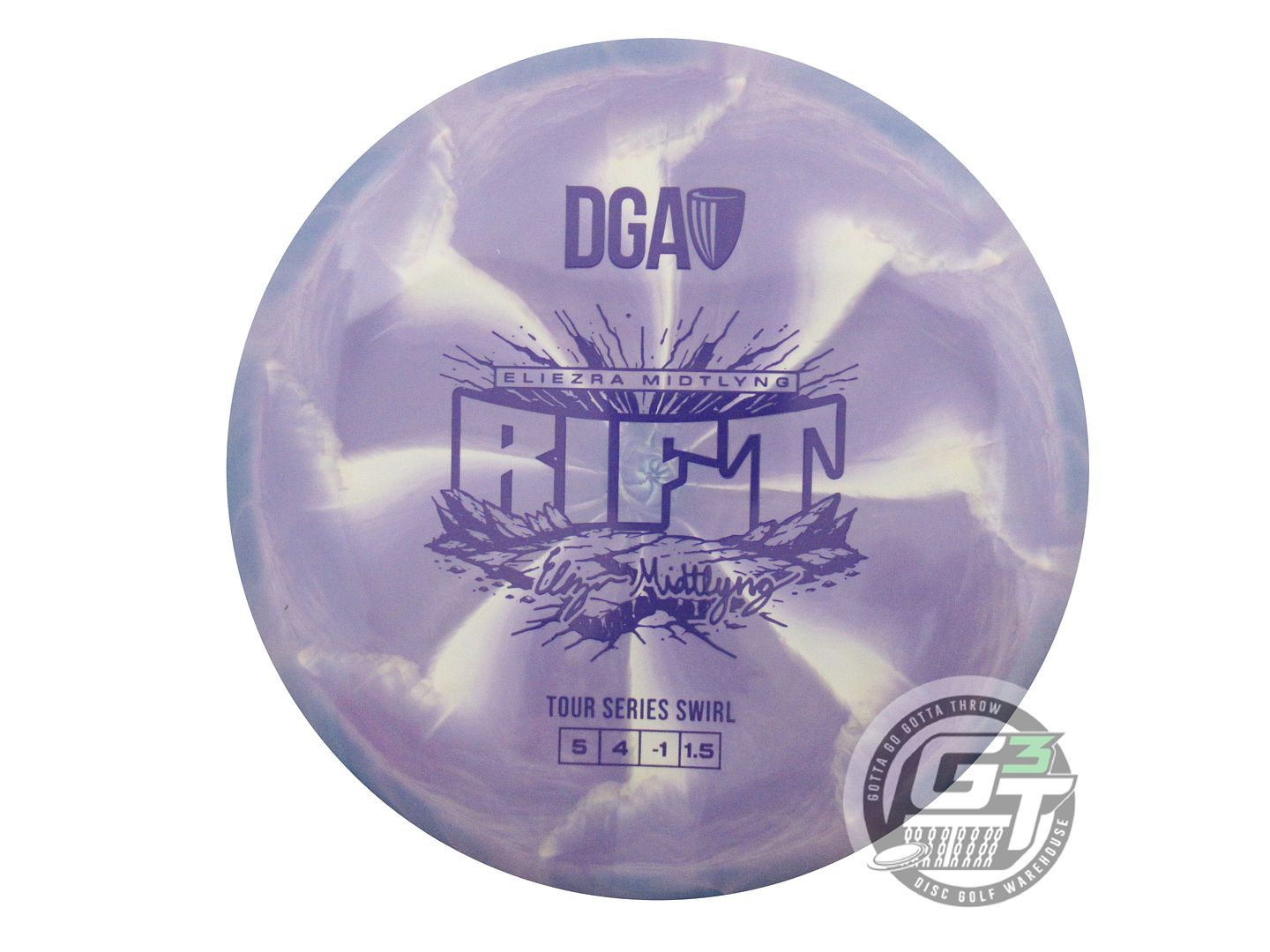 DGA Limited Edition 2026 Tour Series Eliezra Midtlyng Special Blend Rift Midrange Golf Disc (Individually Listed)