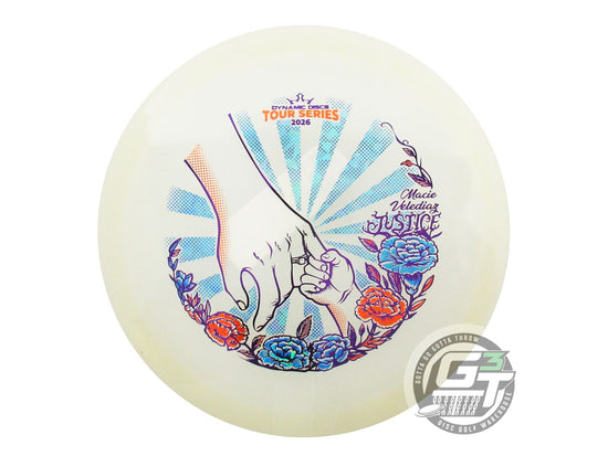 Dynamic Discs Limited Edition 2026 Team Series Macie Velediaz Moonshine Glow Lucid Ice Justice Midrange Golf Disc (Individually Listed)