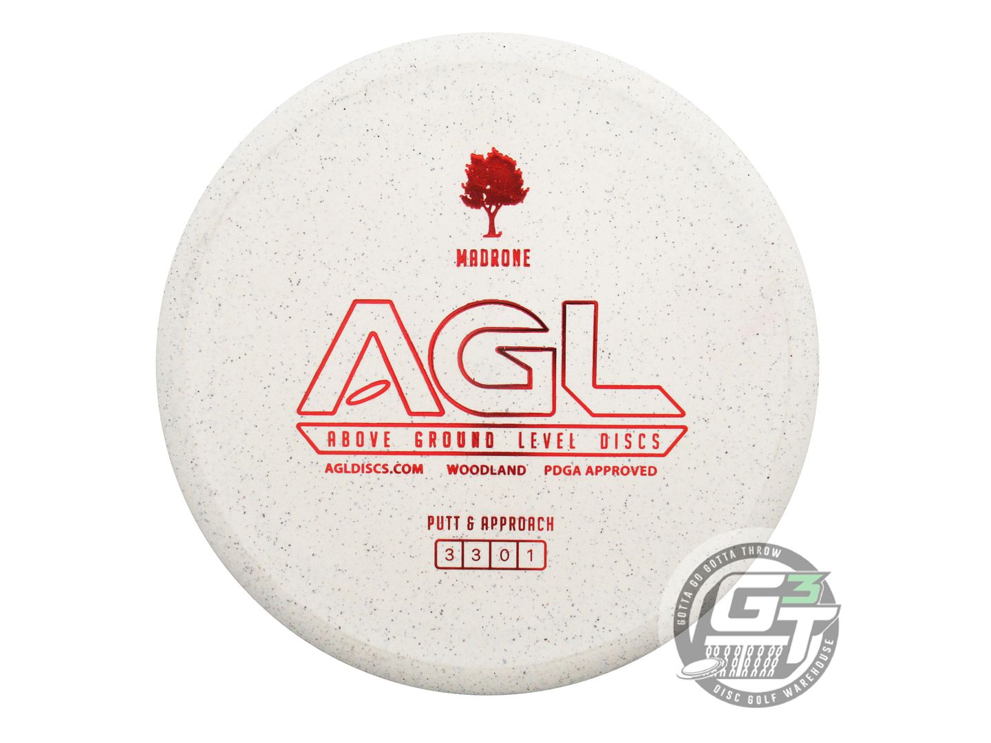 Above Ground Level Woodland Madrone Putter Golf Disc (Individually Listed)