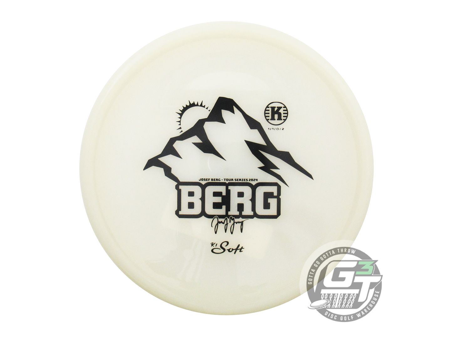 Kastaplast Limited Edition 2024 Team Series Josef Berg Glow K1 Soft Berg Putter Golf Disc (Individually Listed)