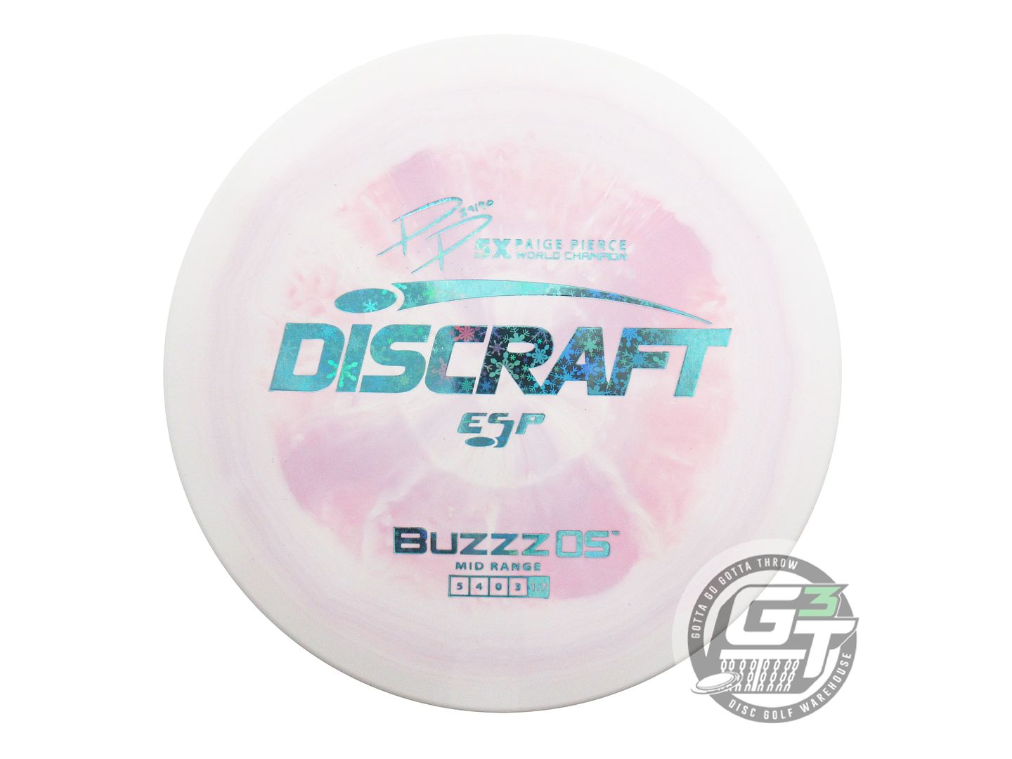 Discraft ESP Buzzz OS [Paige Pierce 5X] Midrange Golf Disc (Individually Listed)