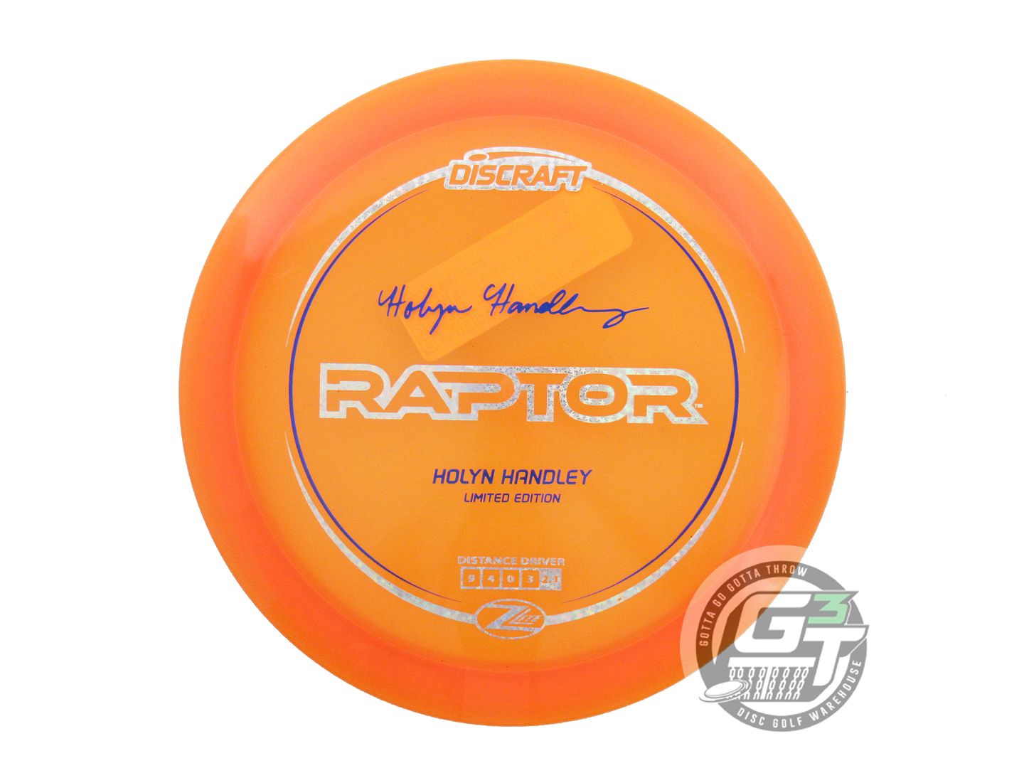 Discraft Limited Edition 2024 Elite Team Holyn Handley Z Lite Raptor Distance Driver Golf Disc (Individually Listed)