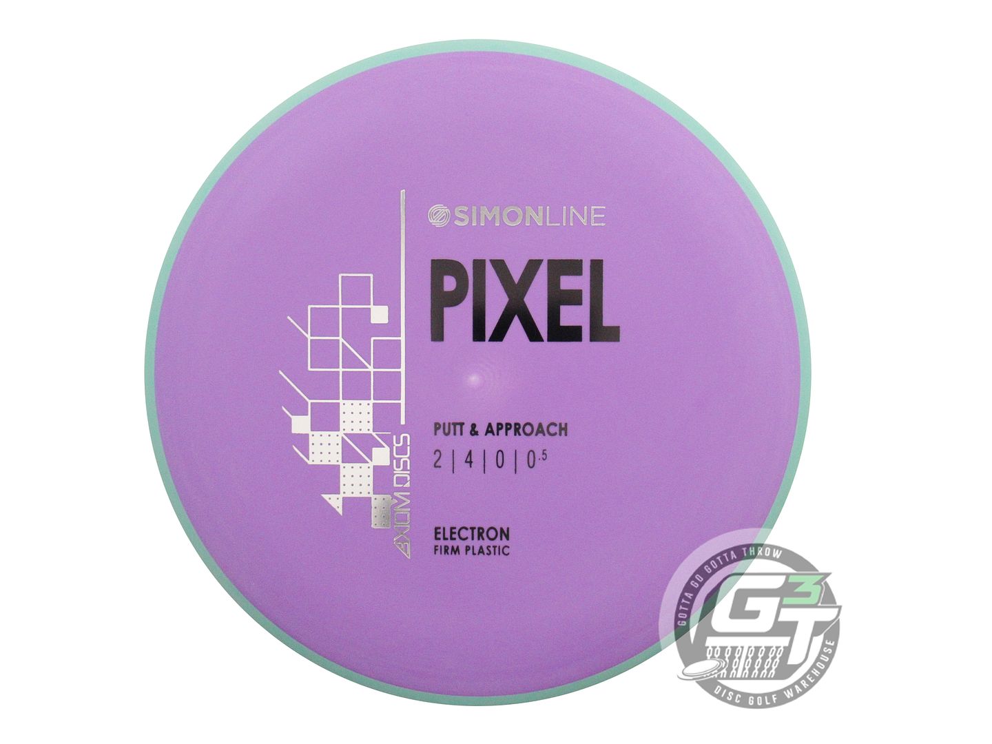 Axiom Simon Line Electron Firm Pixel [Simon Lizotte] Putter Golf Disc (Individually Listed)