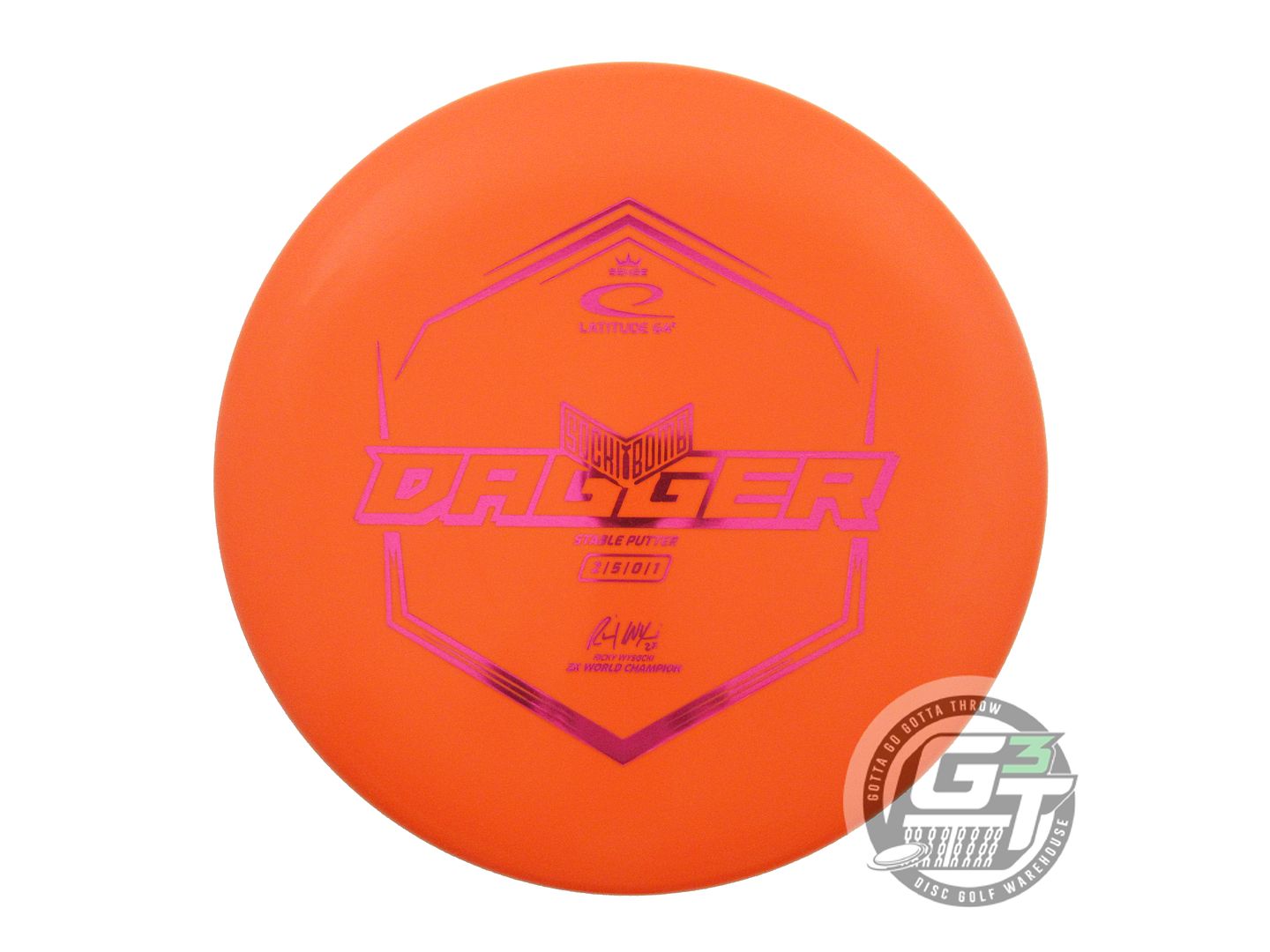 Latitude 64 Limited Edition Ricky Wysocki Sockibomb Royal Sense Dagger Putter Golf Disc (Individually Listed)