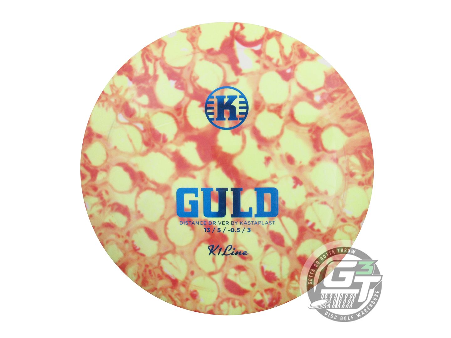 Kastaplast Tie-Dye K1 Guld Distance Driver Golf Disc (Individually Listed)