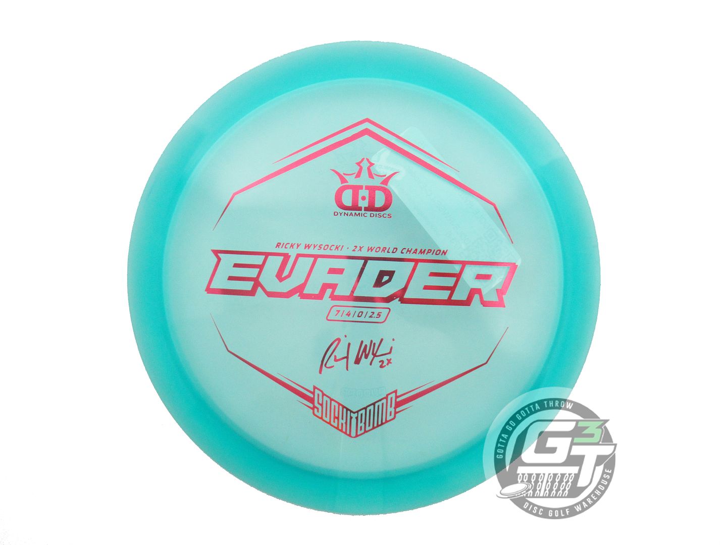 Dynamic Discs Limited Edition Ricky Wysocki Sockibomb Lucid Evader Fairway Driver Golf Disc (Individually Listed)