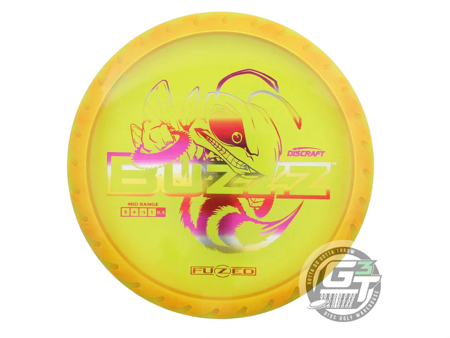 Discraft Fuzed Line Buzzz w/ Saw Pattern Midrange Golf Disc (Individually Listed)