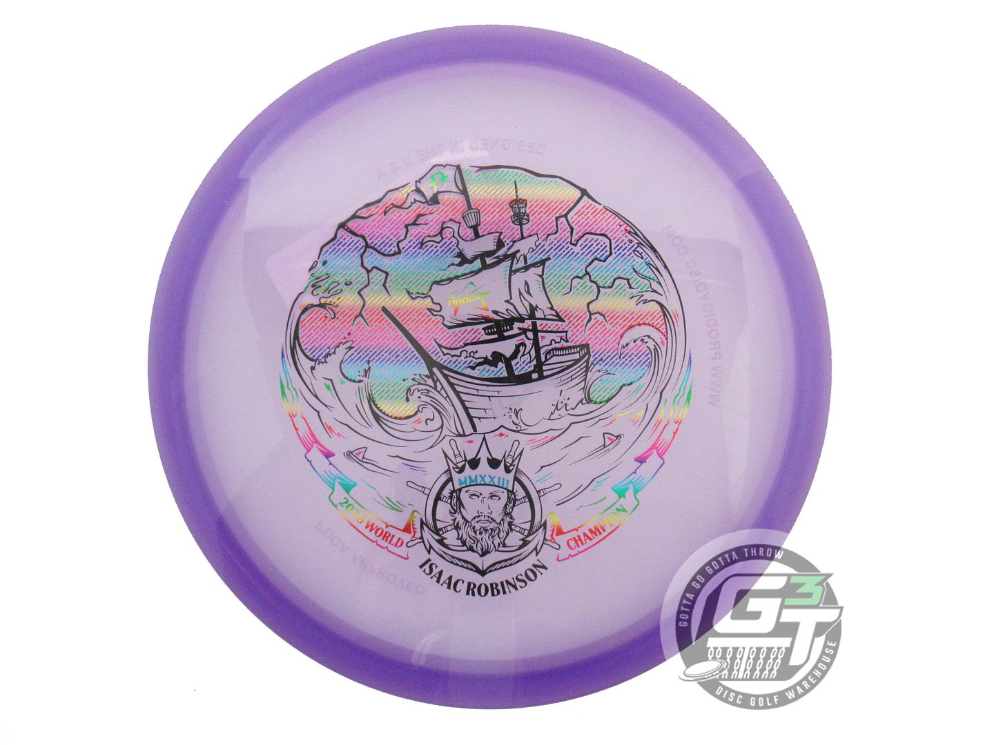 Prodigy Limited Edition Kittyzilla Returns Stamp Glimmer 750 Series H7 Hybrid Fairway Driver Golf Disc (Individually Listed)