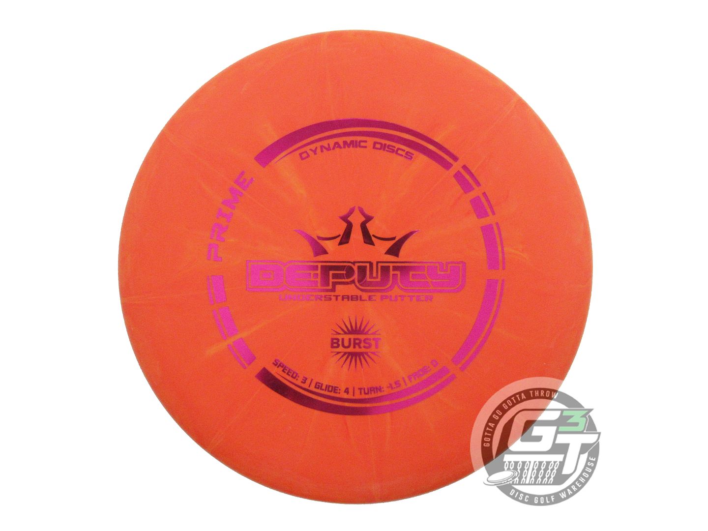 Dynamic Discs Prime Burst Deputy Putter Golf Disc (Individually Listed)