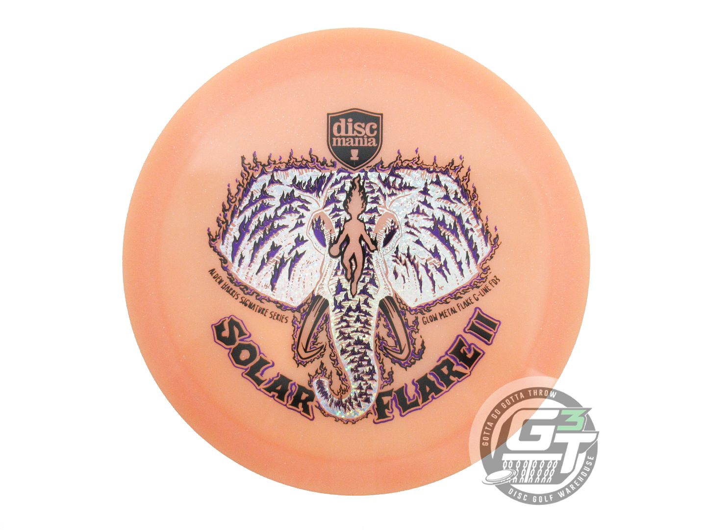 Discmania Limited Edition 2025 Signature Alden Harris Solar Flare II Glow Metal Flake C-Line FD3 Fairway Driver Golf Disc (Individually Listed)