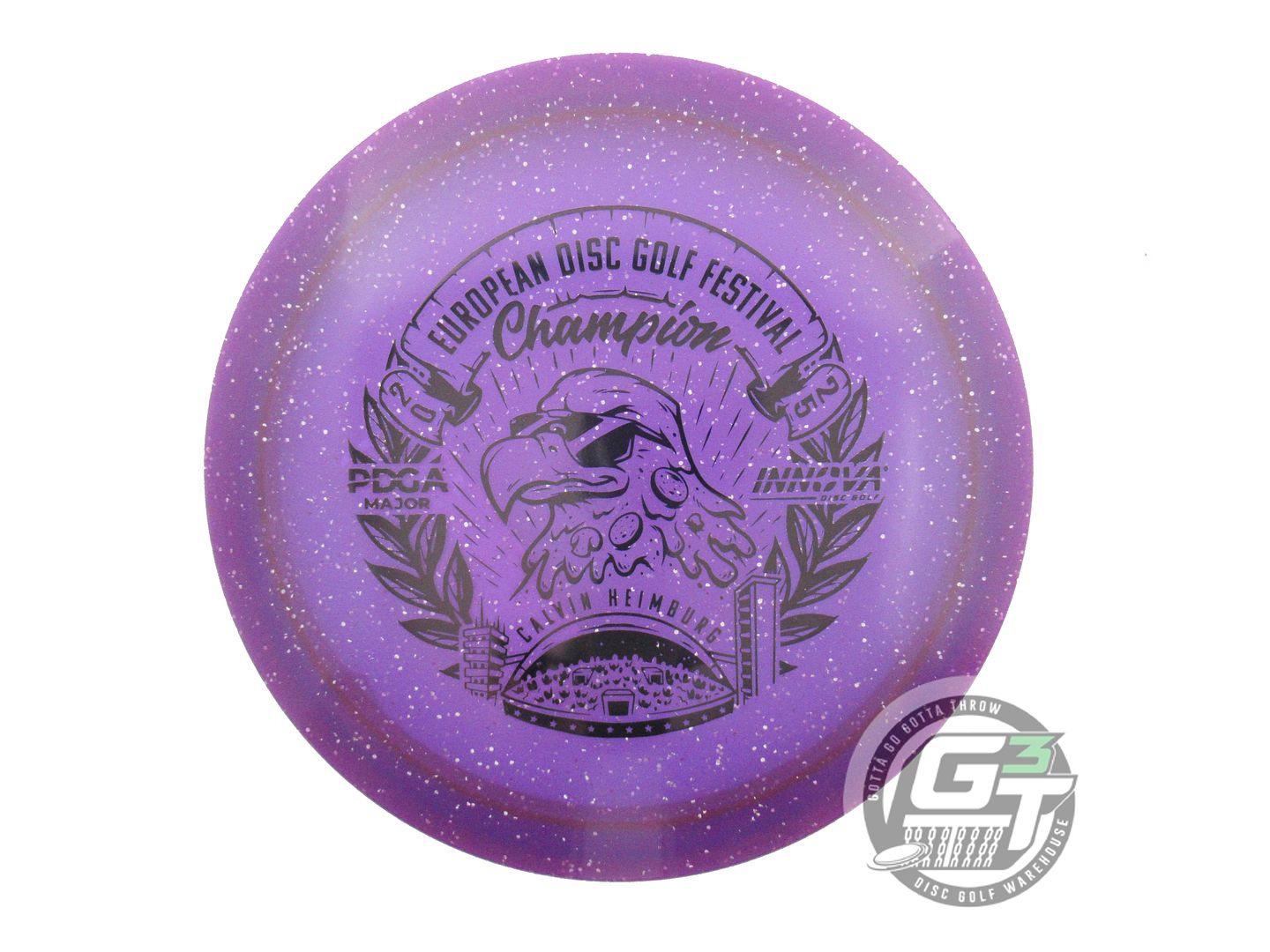 Innova Limited Edition 2025 Tour Series Calvin Heimburg European Disc Golf Festival Commemorative Metal Flake Champion Eagle Fairway Driver Golf Disc (Individually Listed)