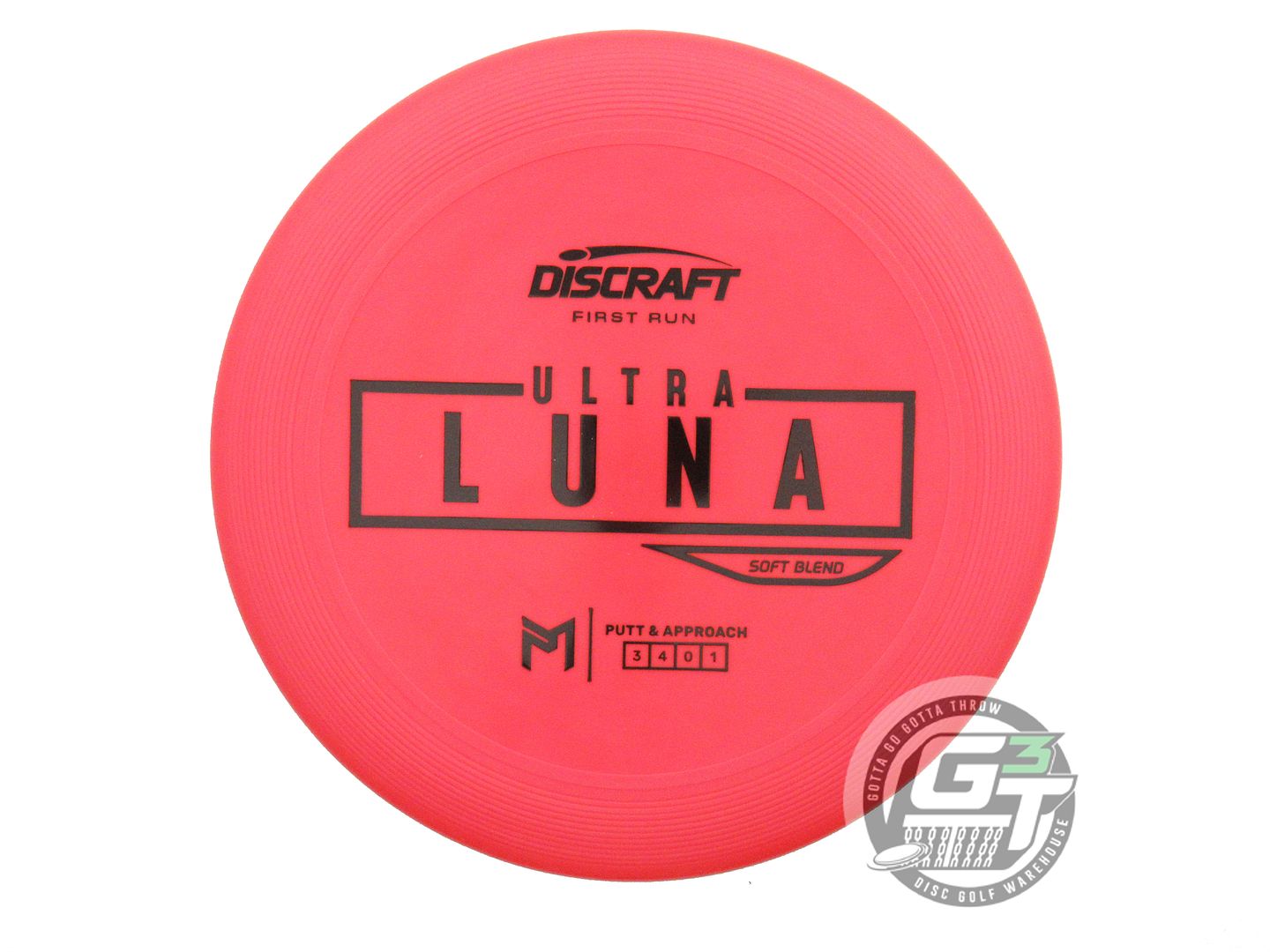 Discraft Limited Edition First Run Paul McBeth Signature Putter Line Soft UltraLuna Putter Golf Disc (Individually Listed)