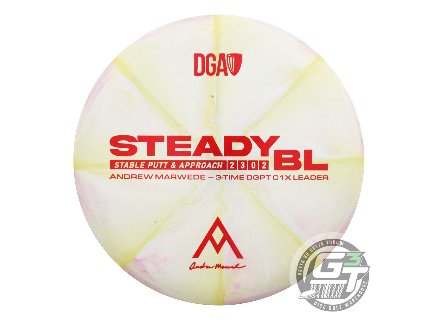 DGA Signature Edition Andrew Marwede Swirl D-Line Stone Steady BL Putter Golf Disc (Individually Listed)