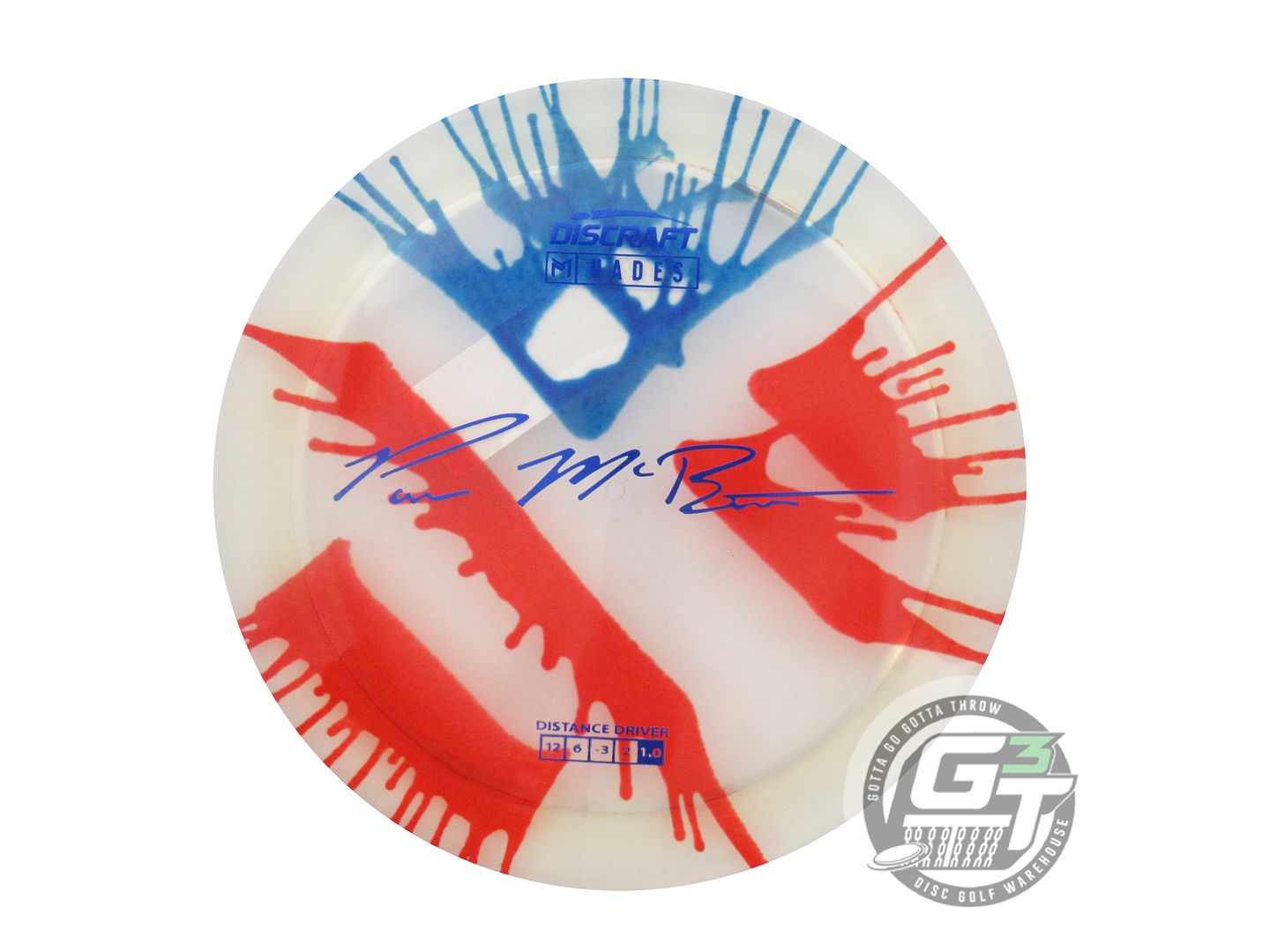 Discraft Paul McBeth Signature Fly Dye Elite Z Hades Distance Driver Golf Disc (Individually Listed)