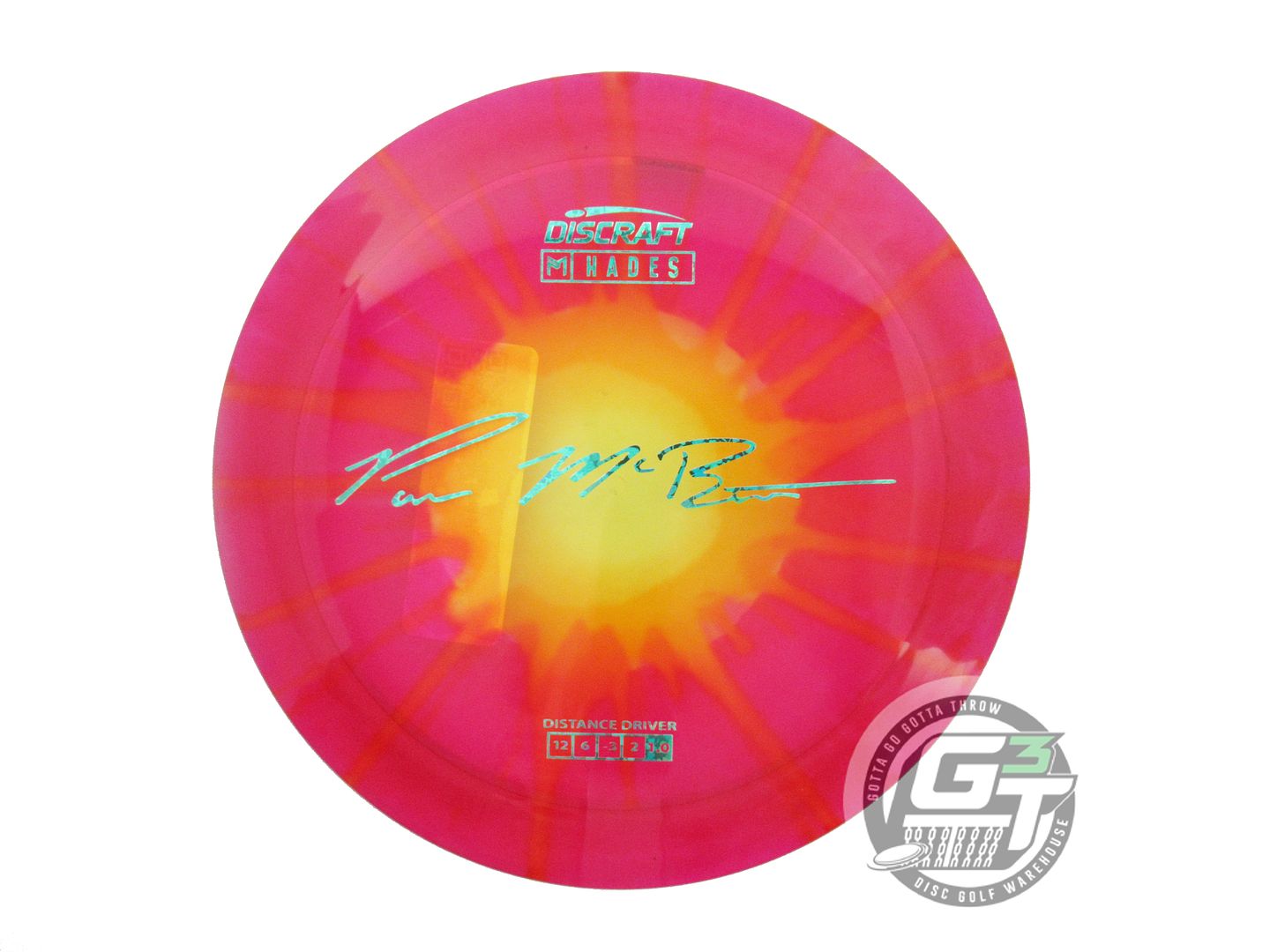 Discraft Paul McBeth Signature Fly Dye Elite Z Hades Distance Driver Golf Disc (Individually Listed)