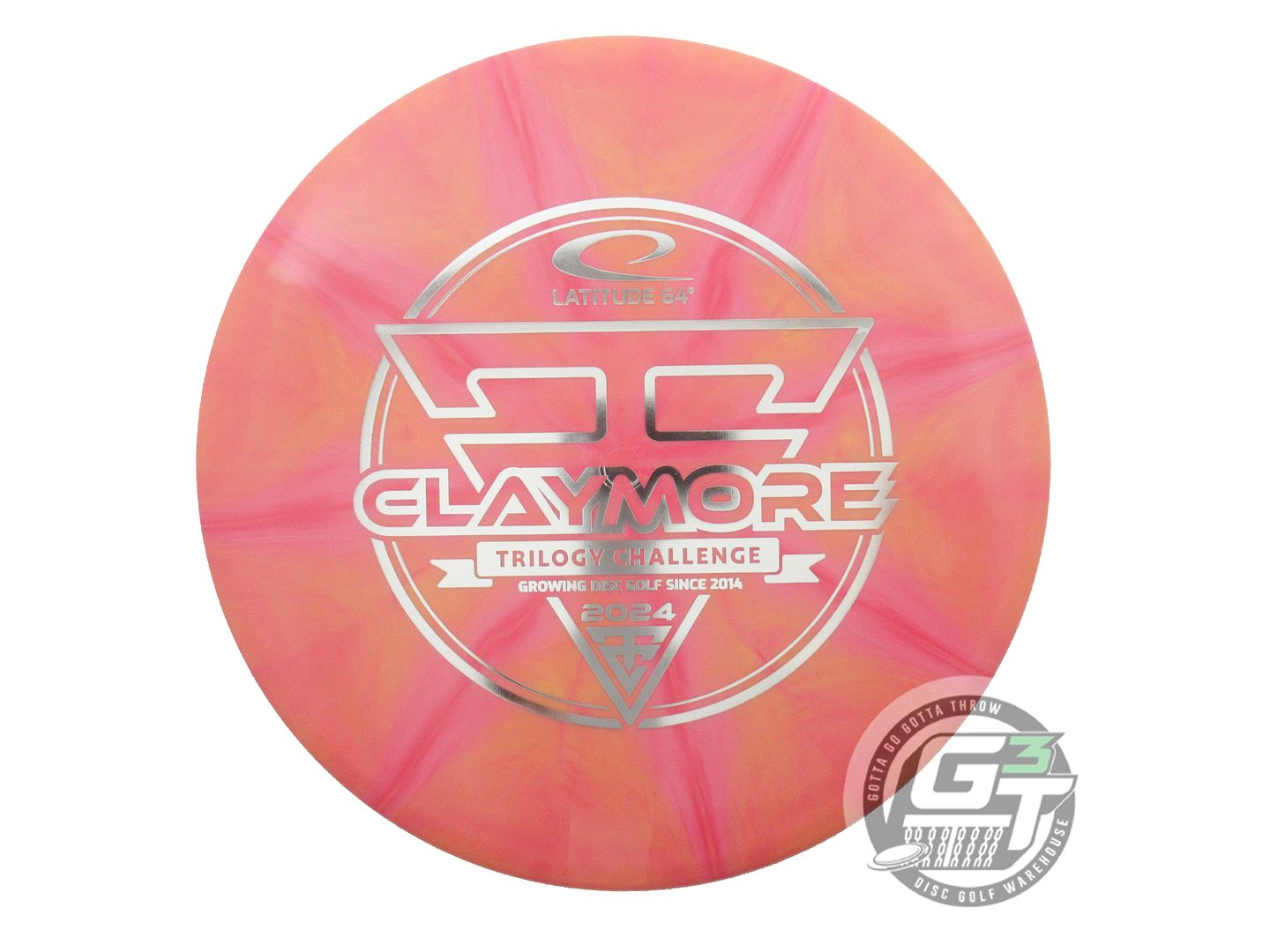 Latitude 64 Limited Edition 2024 Trilogy Challenge Gold Ice Burst Claymore Midrange Golf Disc (Individually Listed)