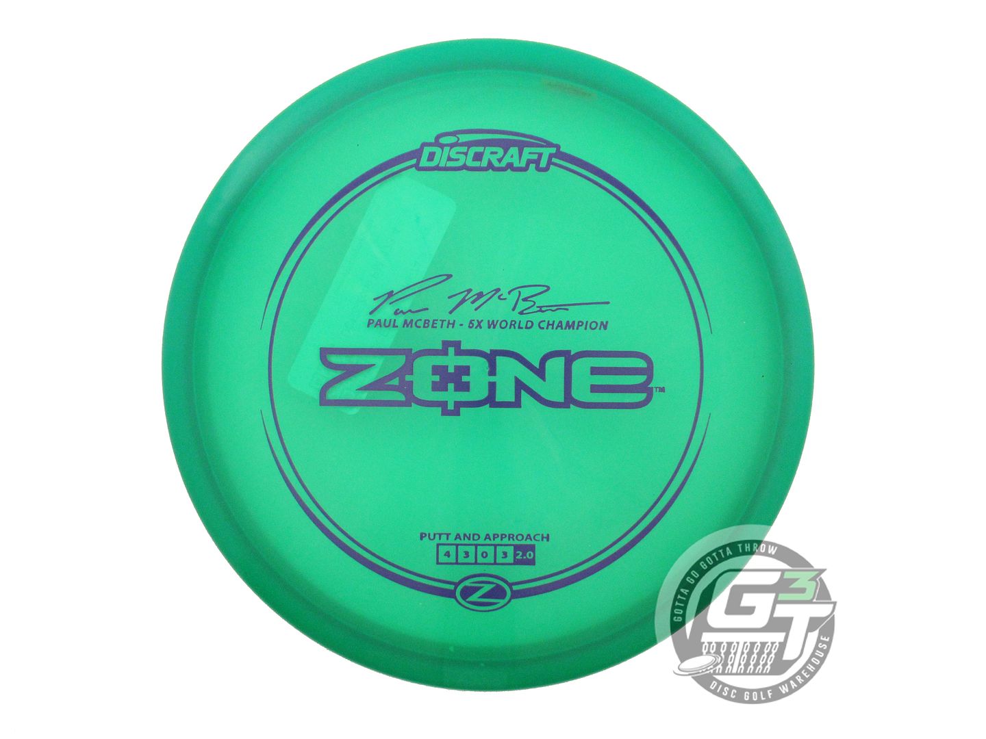 Discraft Elite Z Zone [Paul McBeth 5X] Putter Golf Disc (Individually Listed)