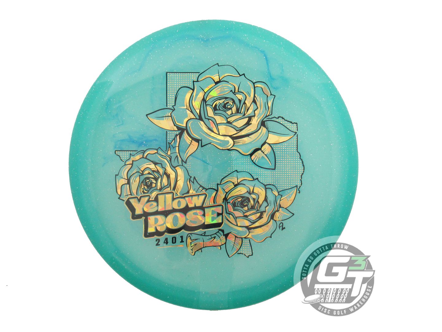 Lone Star Artist Series Founder's Yellow Rose Putter Golf Disc (Individually Listed)