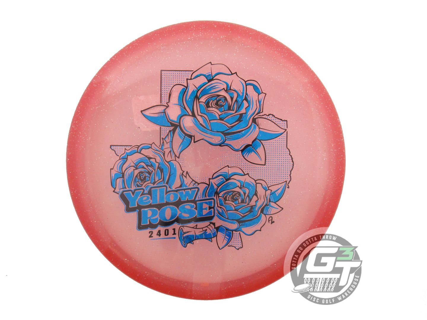 Lone Star Artist Series Founder's Yellow Rose Putter Golf Disc (Individually Listed)