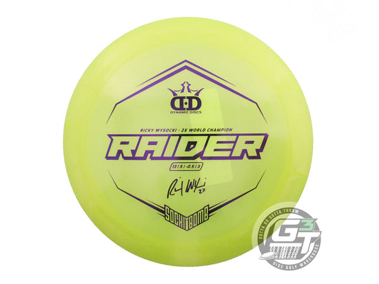 Dynamic Discs Limited Edition Ricky Wysocki Sockibomb Bottom Stamp Glimmer Lucid Ice Raider Distance Driver Golf Disc (Individually Listed)