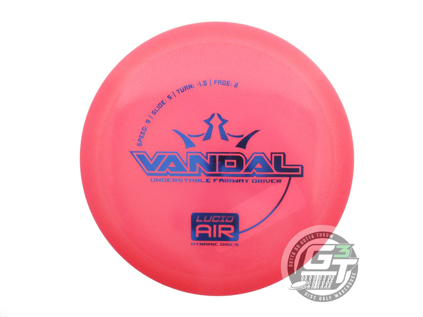 Dynamic Discs Lucid AIR Vandal Fairway Driver Golf Disc (Individually Listed)